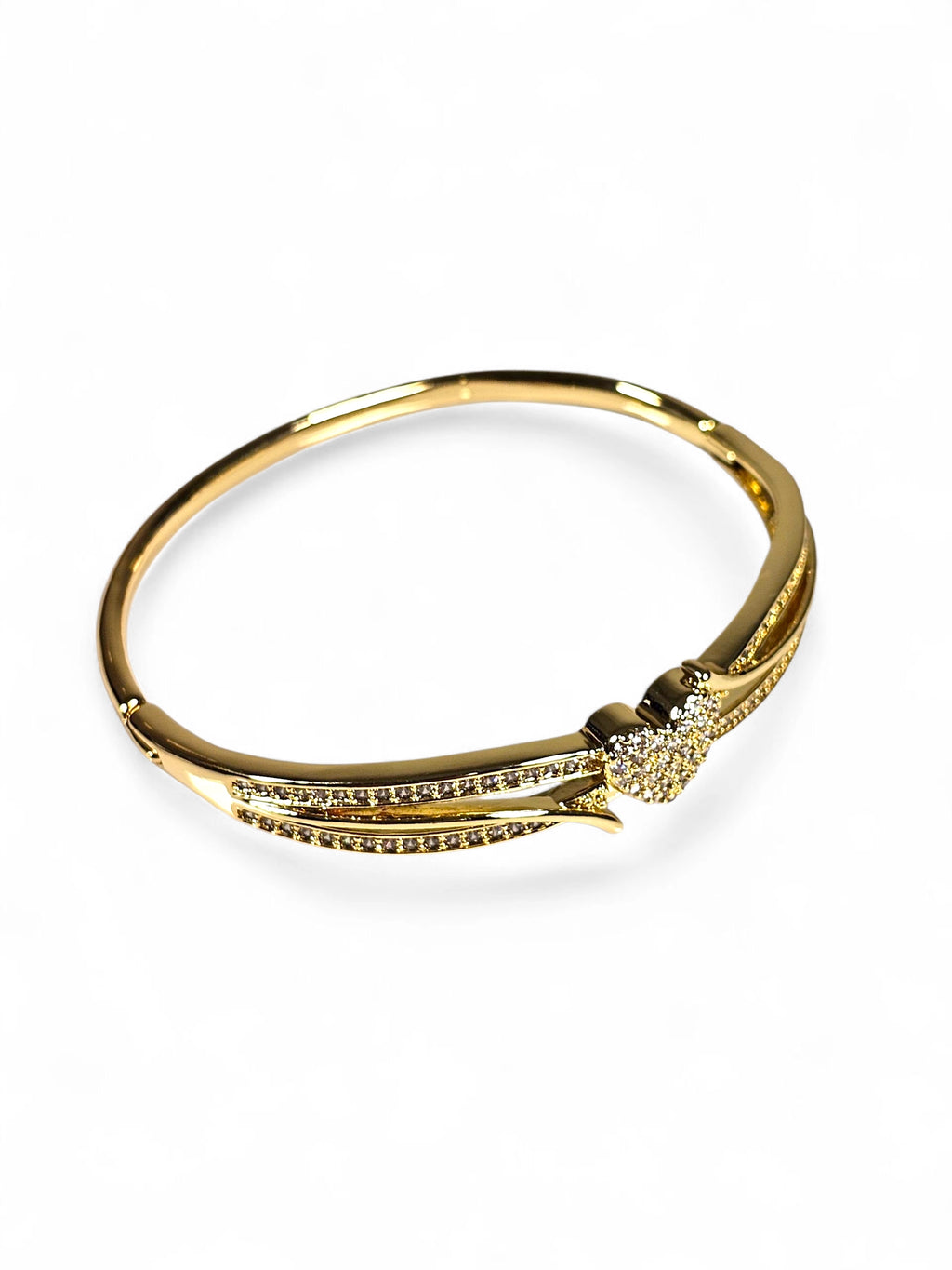 Pulseira Cristal Zirconia Dourada 019