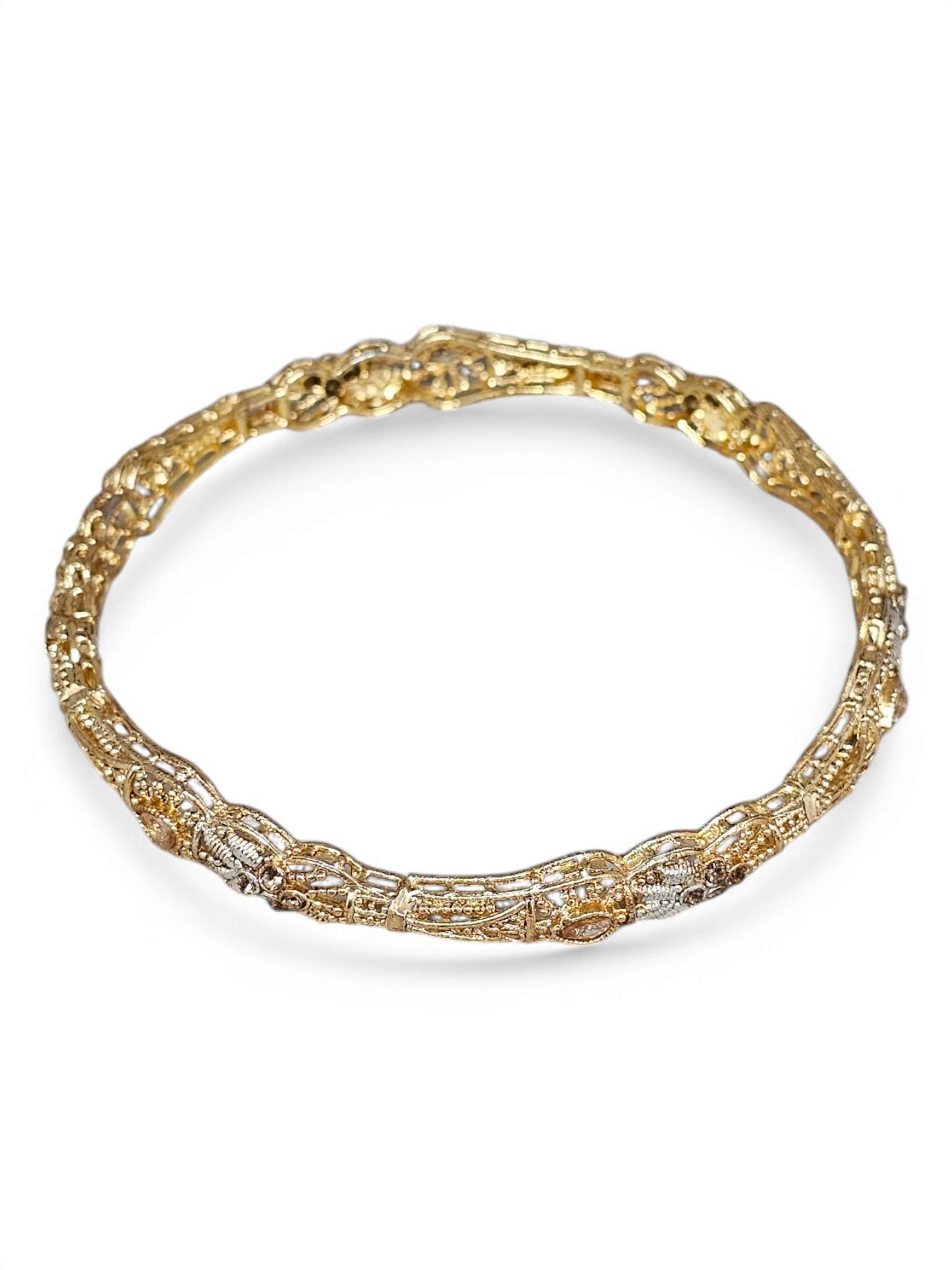 Pulseira Dourada 1009 Semi Joia