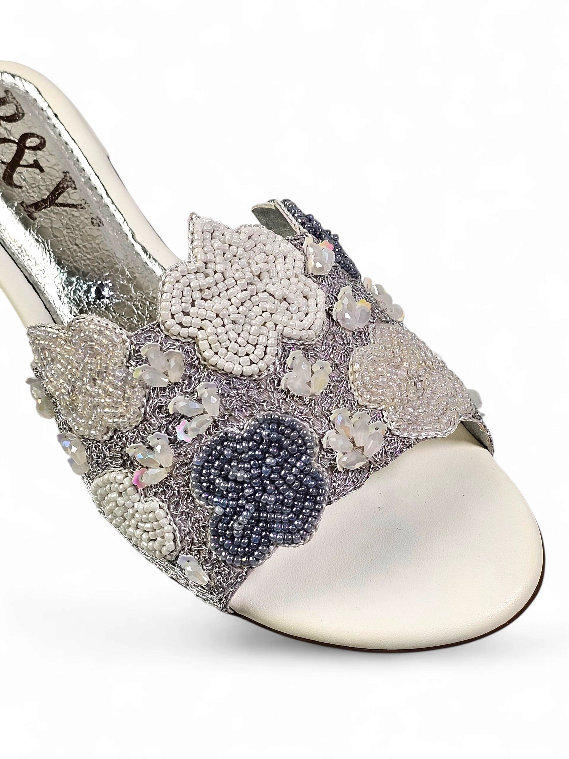 Tamanco 9693 Branco Salto Bloco