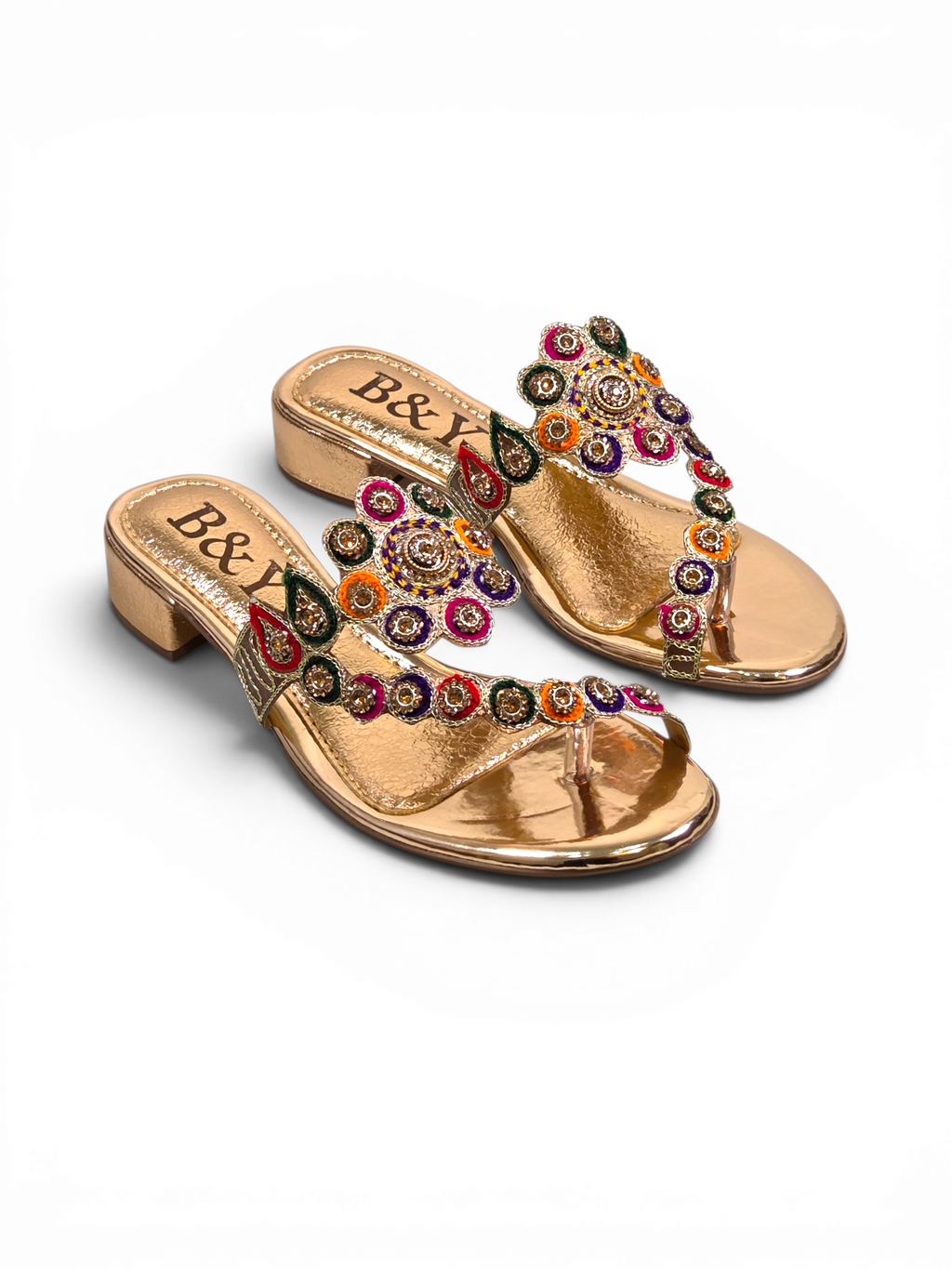 Chinelo 9296 Bronze Salto Bloco 3 cm