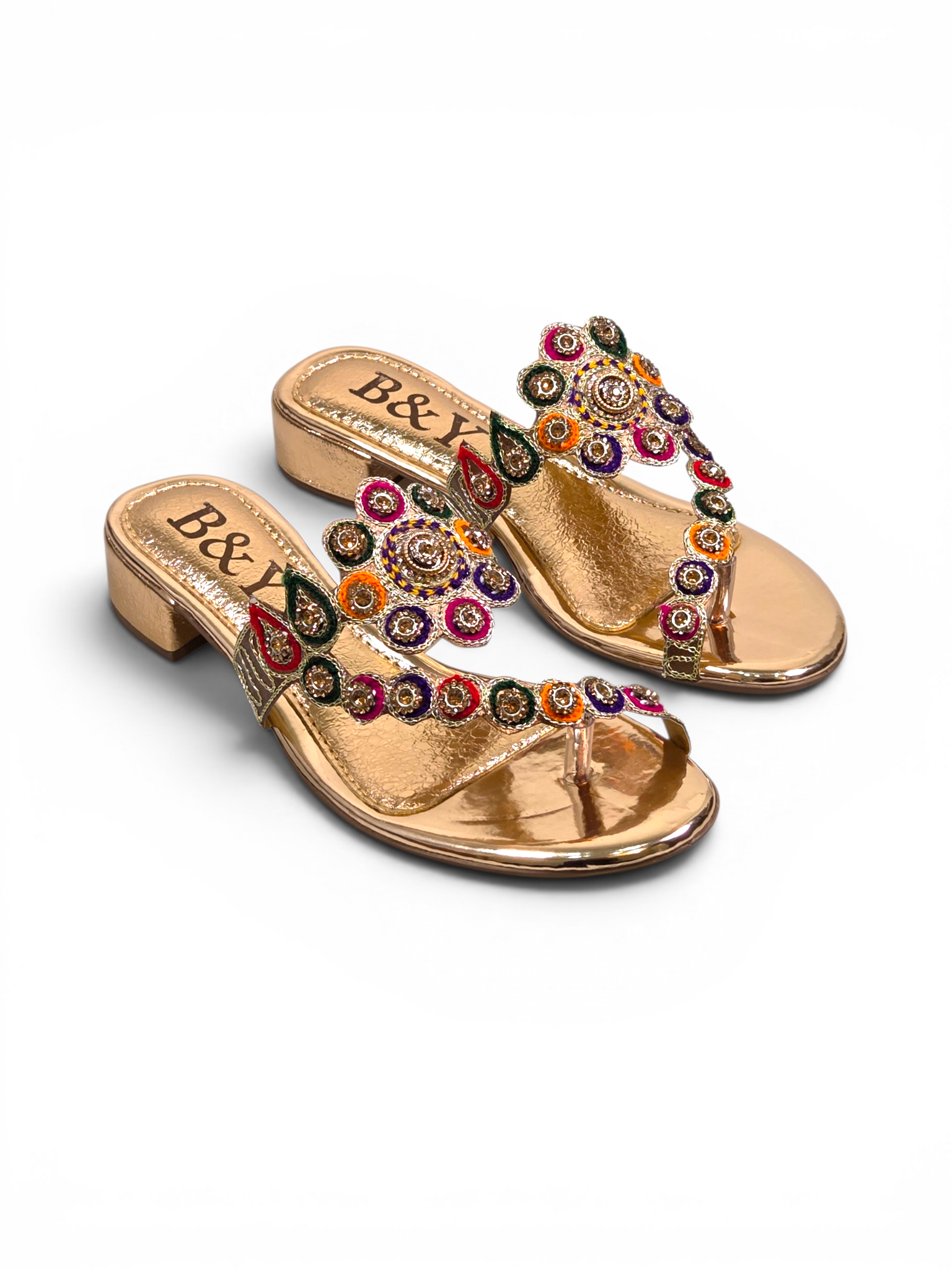 Chinelo 9296 Bronze Salto Bloco 3 cm