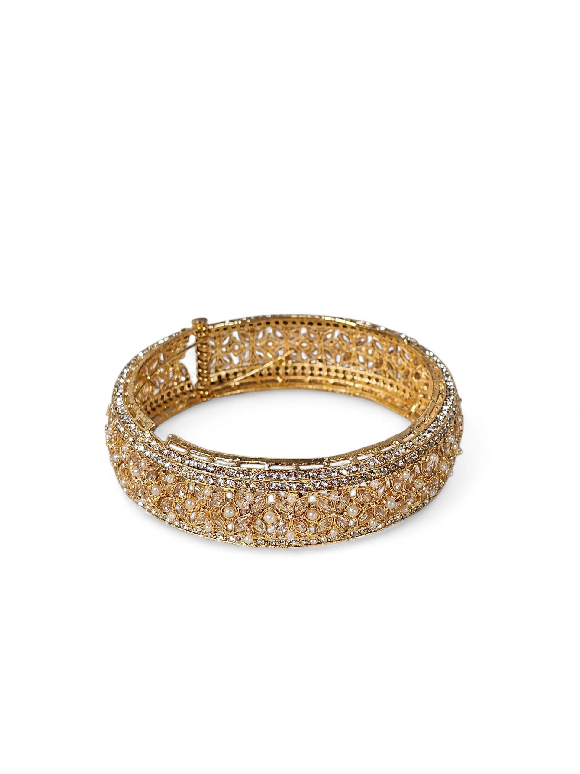 Bracelete Dourado Semi Joia 012