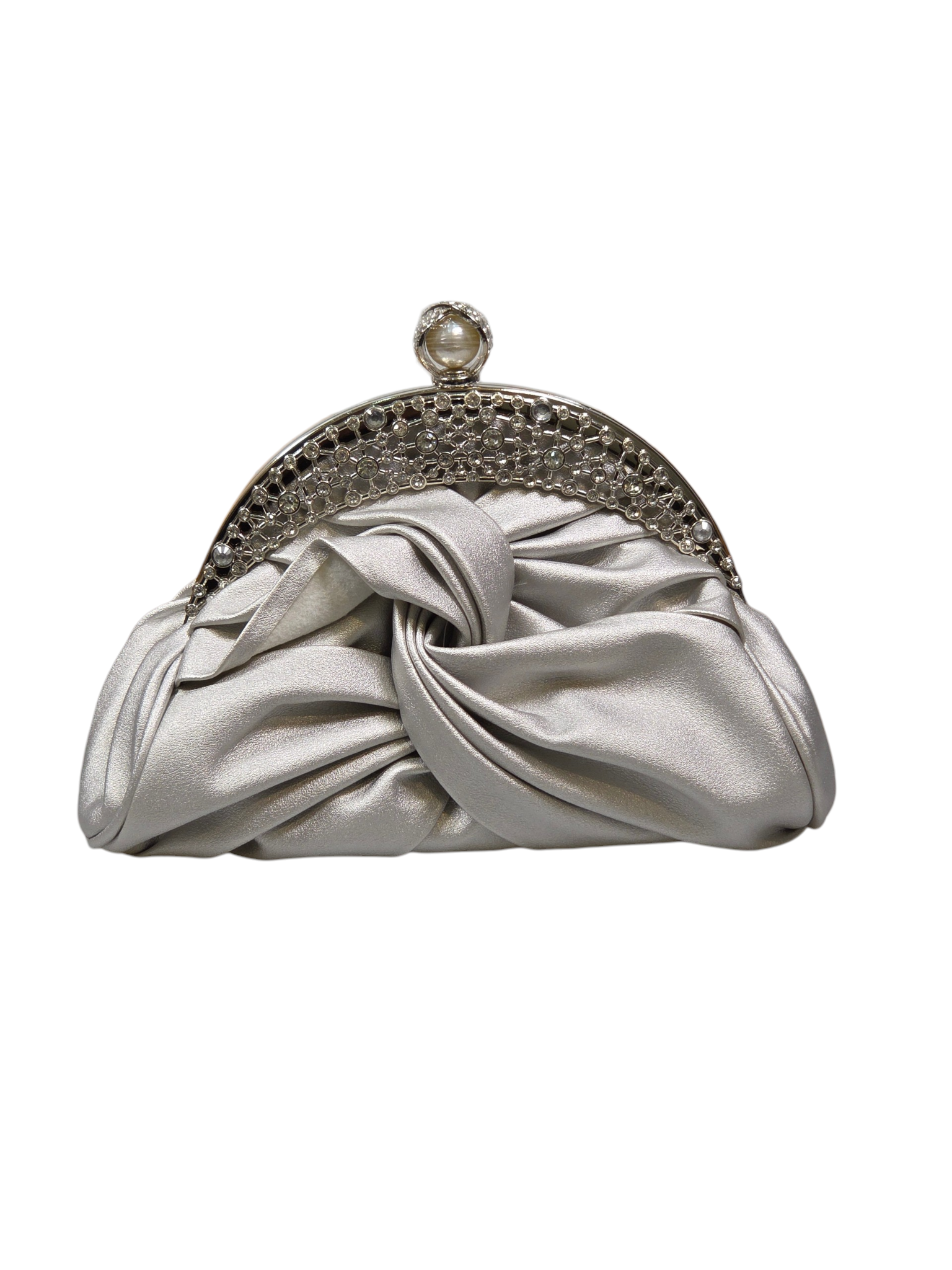 Bolsa Clutch Cristal Prata 1073