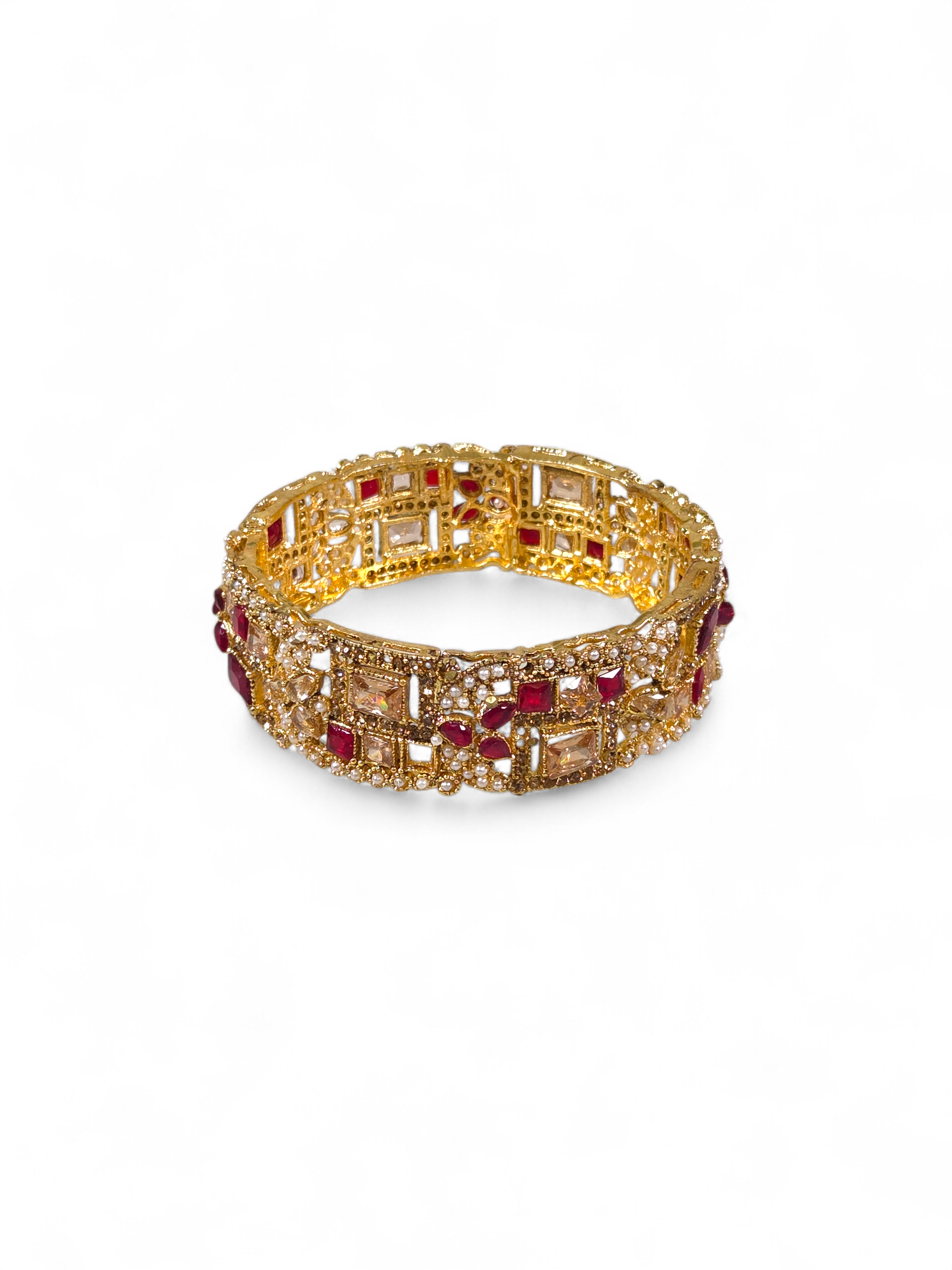 Bracelete Folheado Semi Joia Dourada #1033