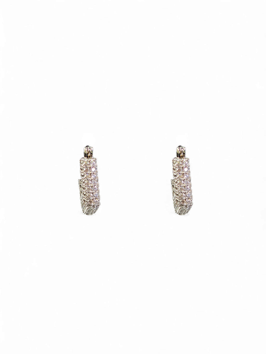 Brinco Zirconia Argola Prata 034