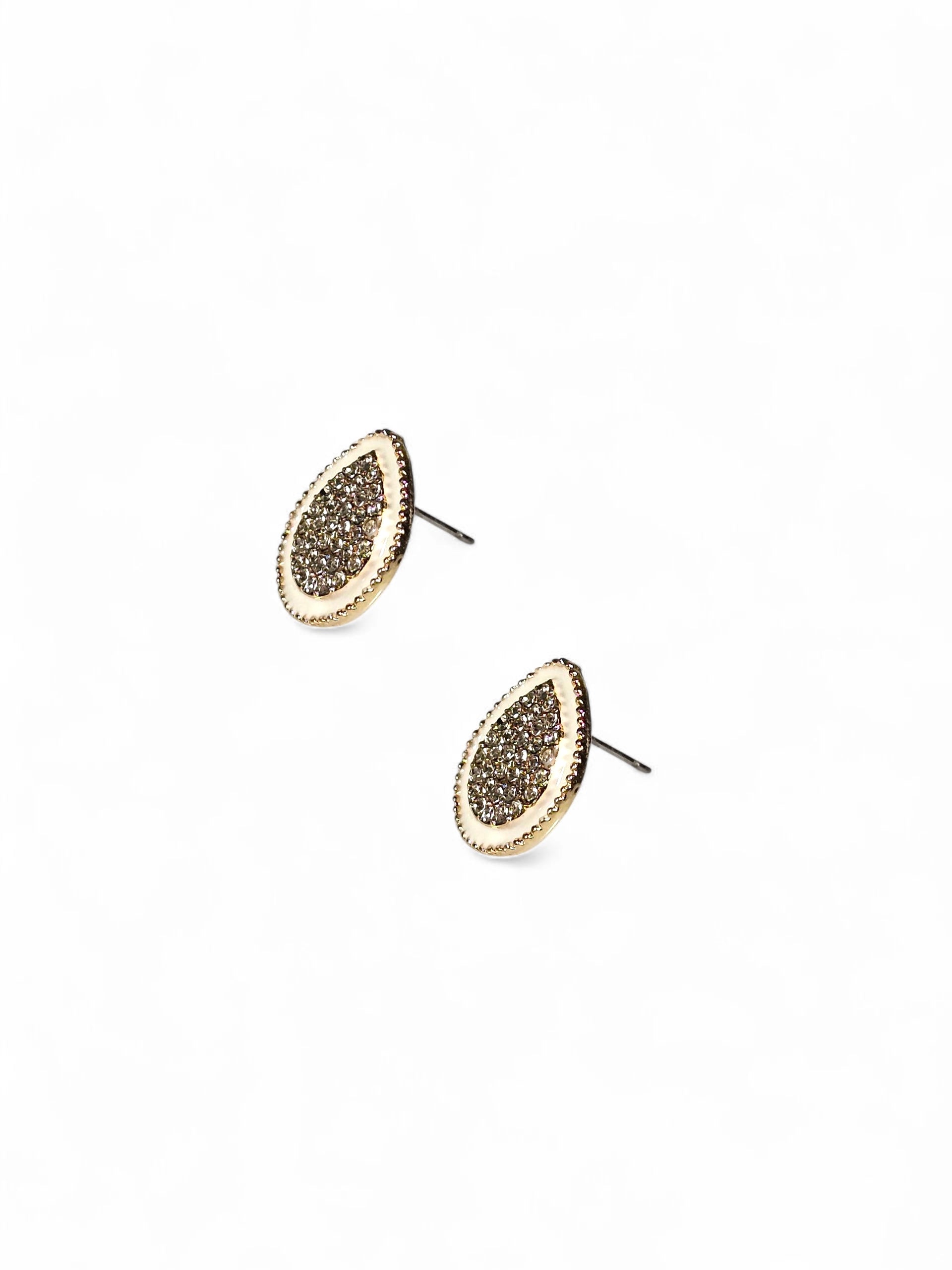 Brinco Cristal Dourado 079