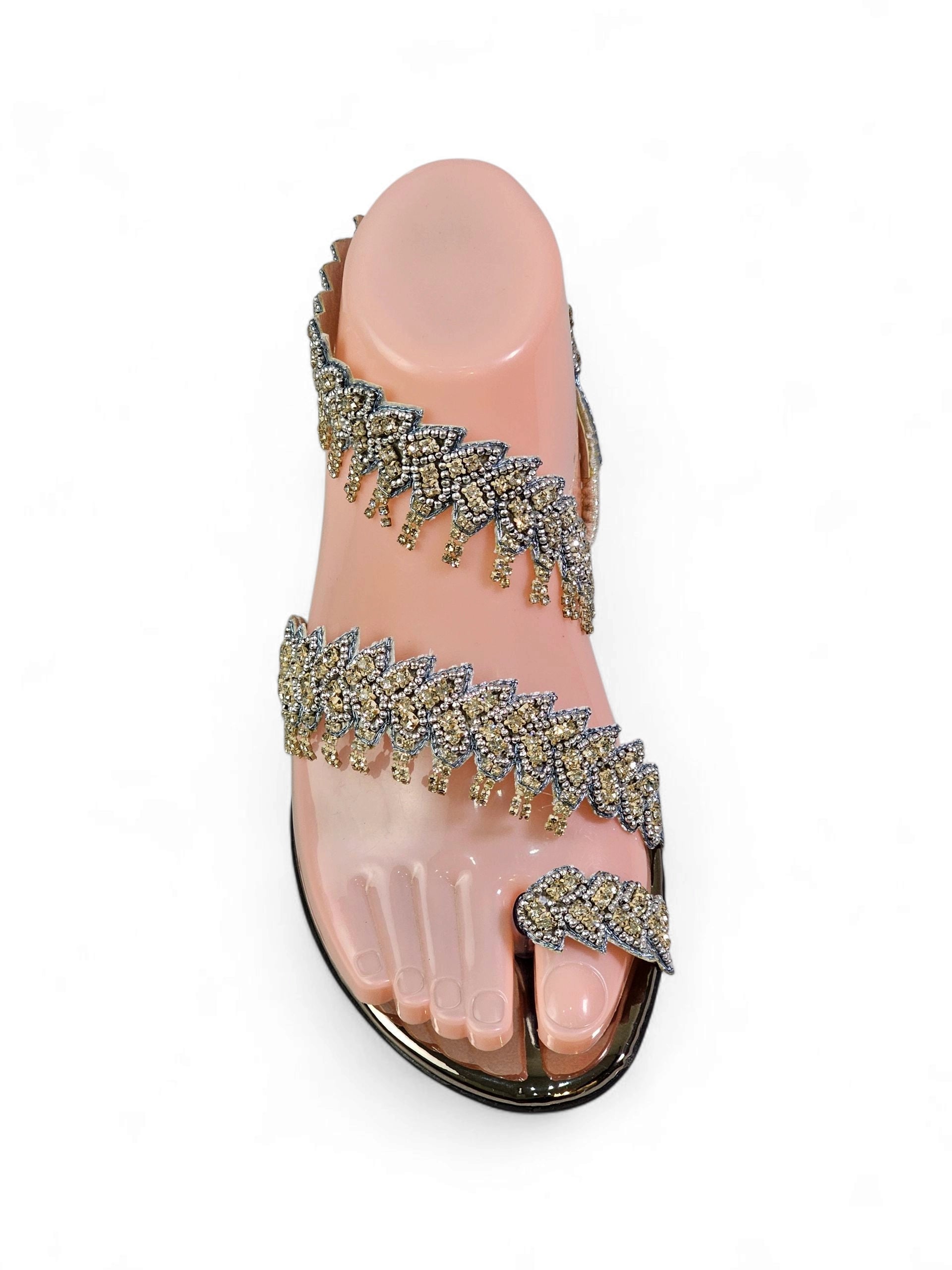 Sandália 9265 Prata Com Salto Bloco 3cm