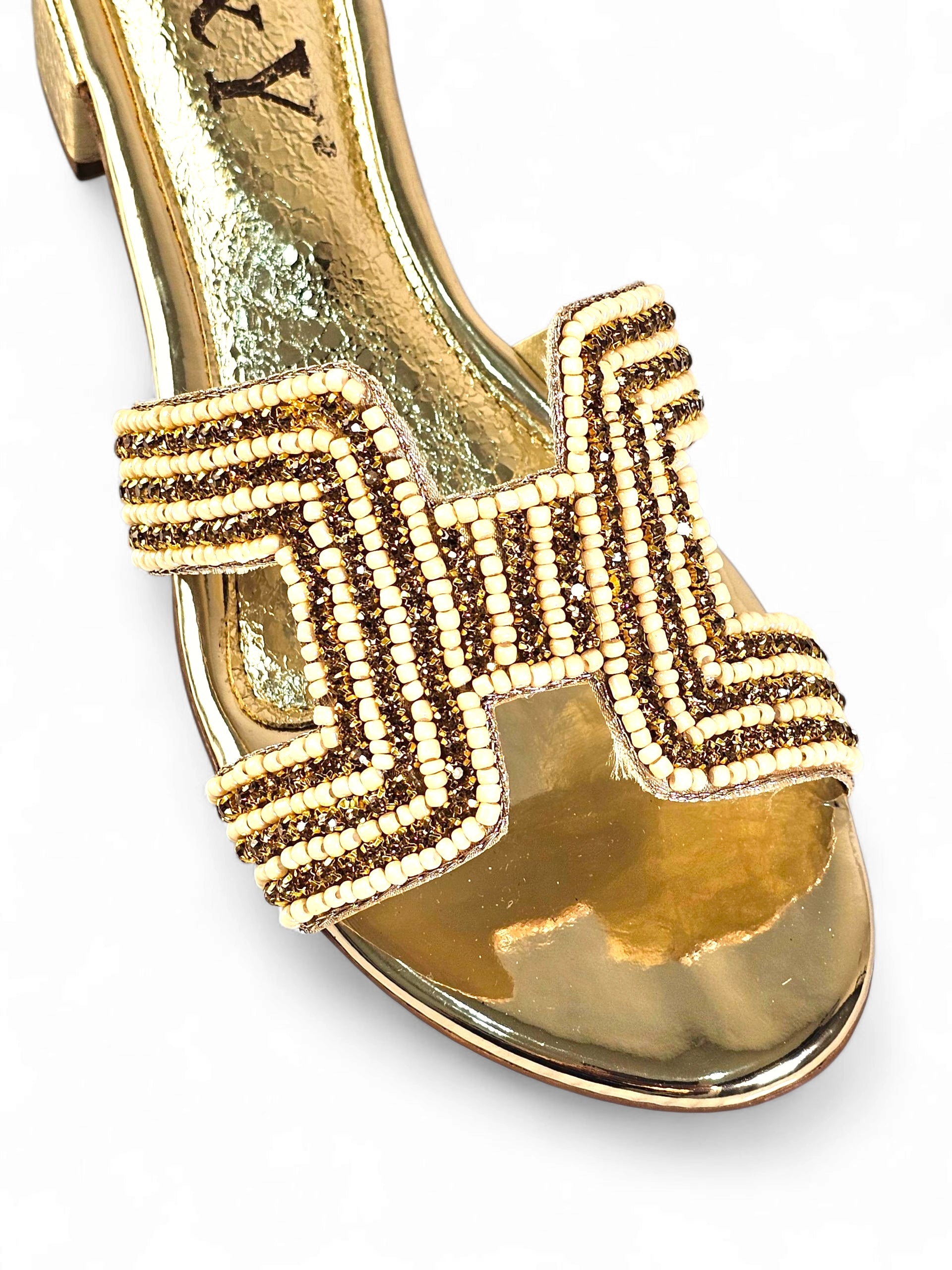 Tamanco 9135 Toque de Ouro Salto Bloco