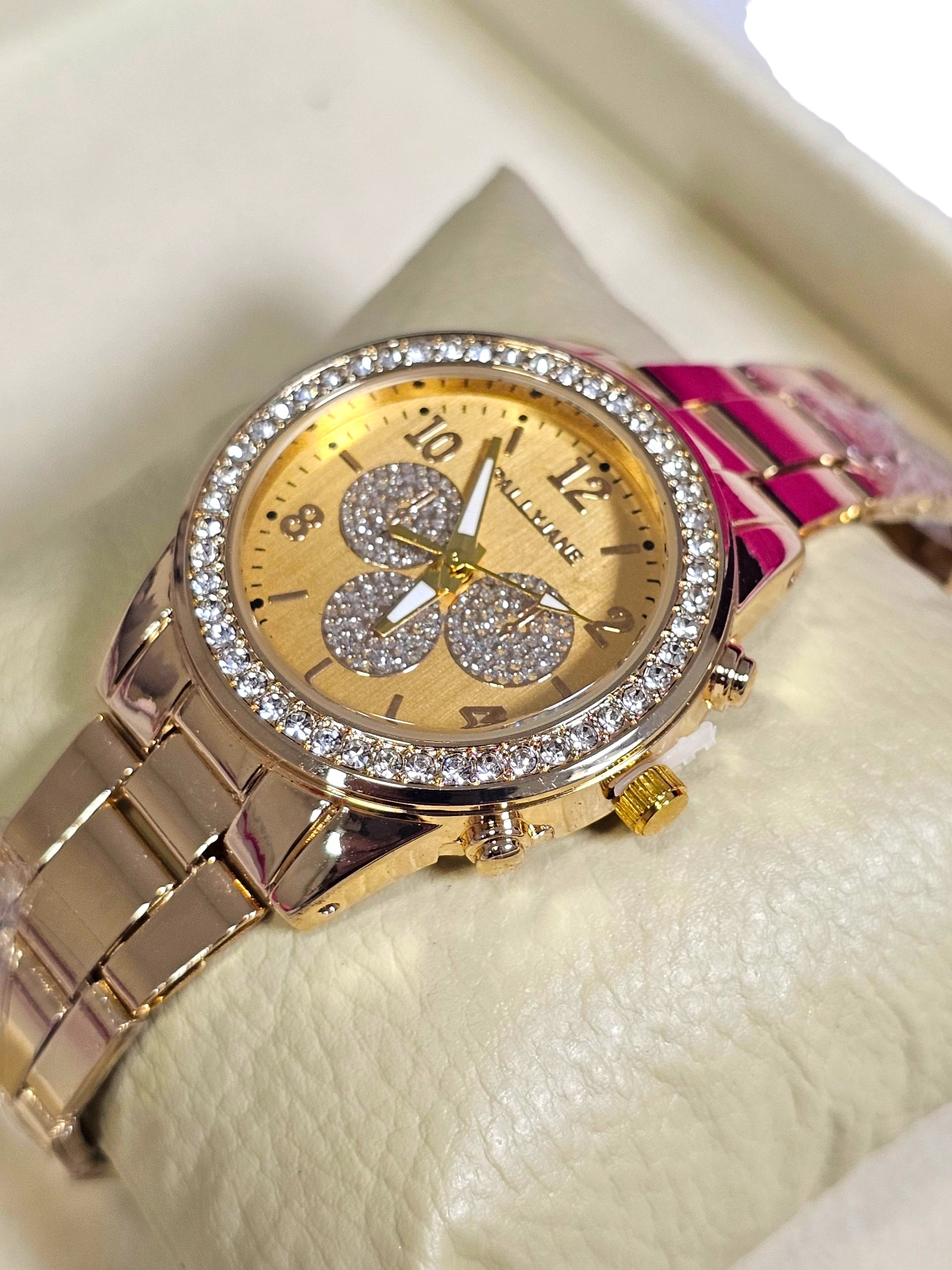 Relógio Prova d’Água com Pulseira Folheada 004