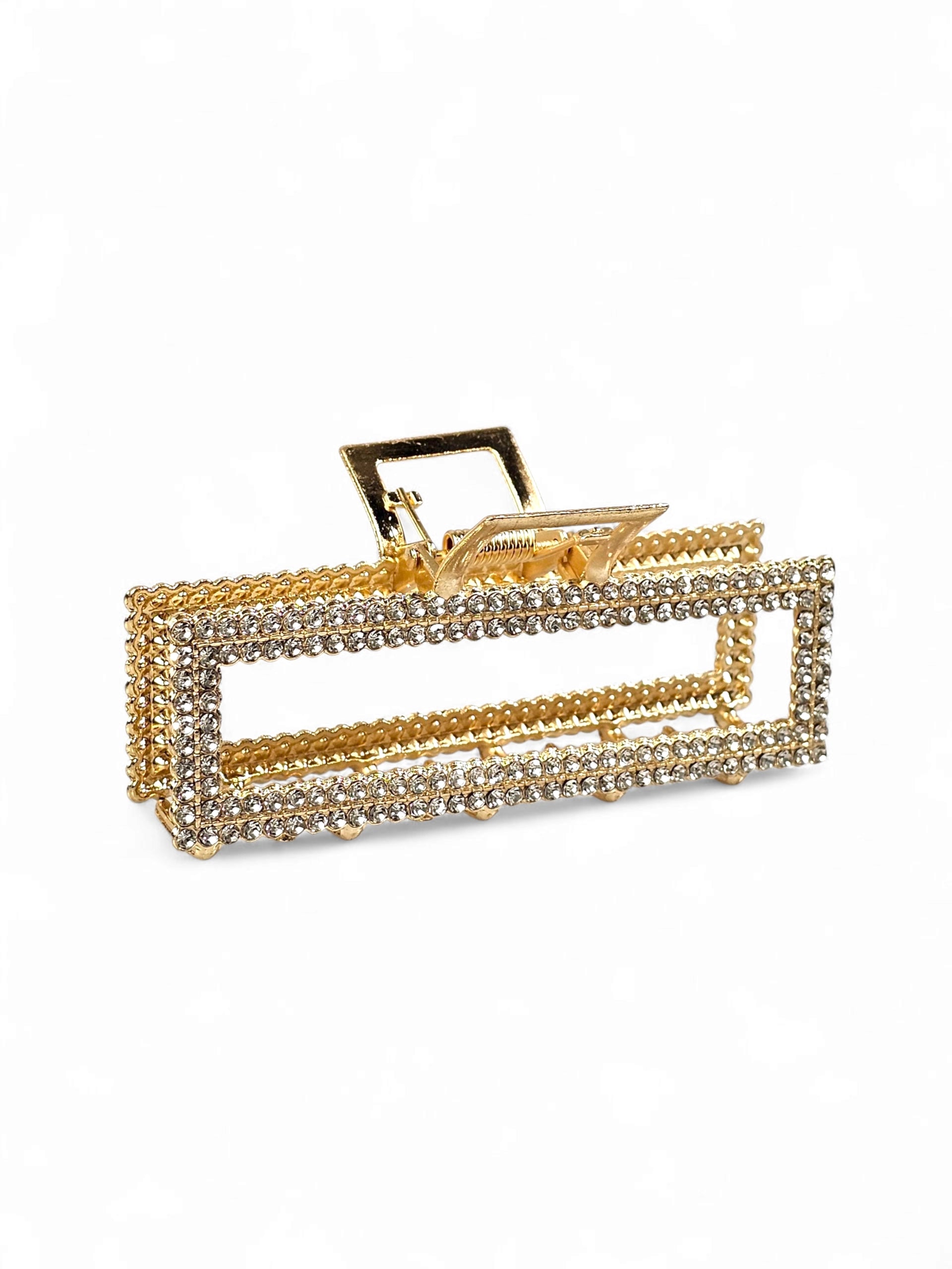 Prendedor de Cabelo Cristal Grande 006