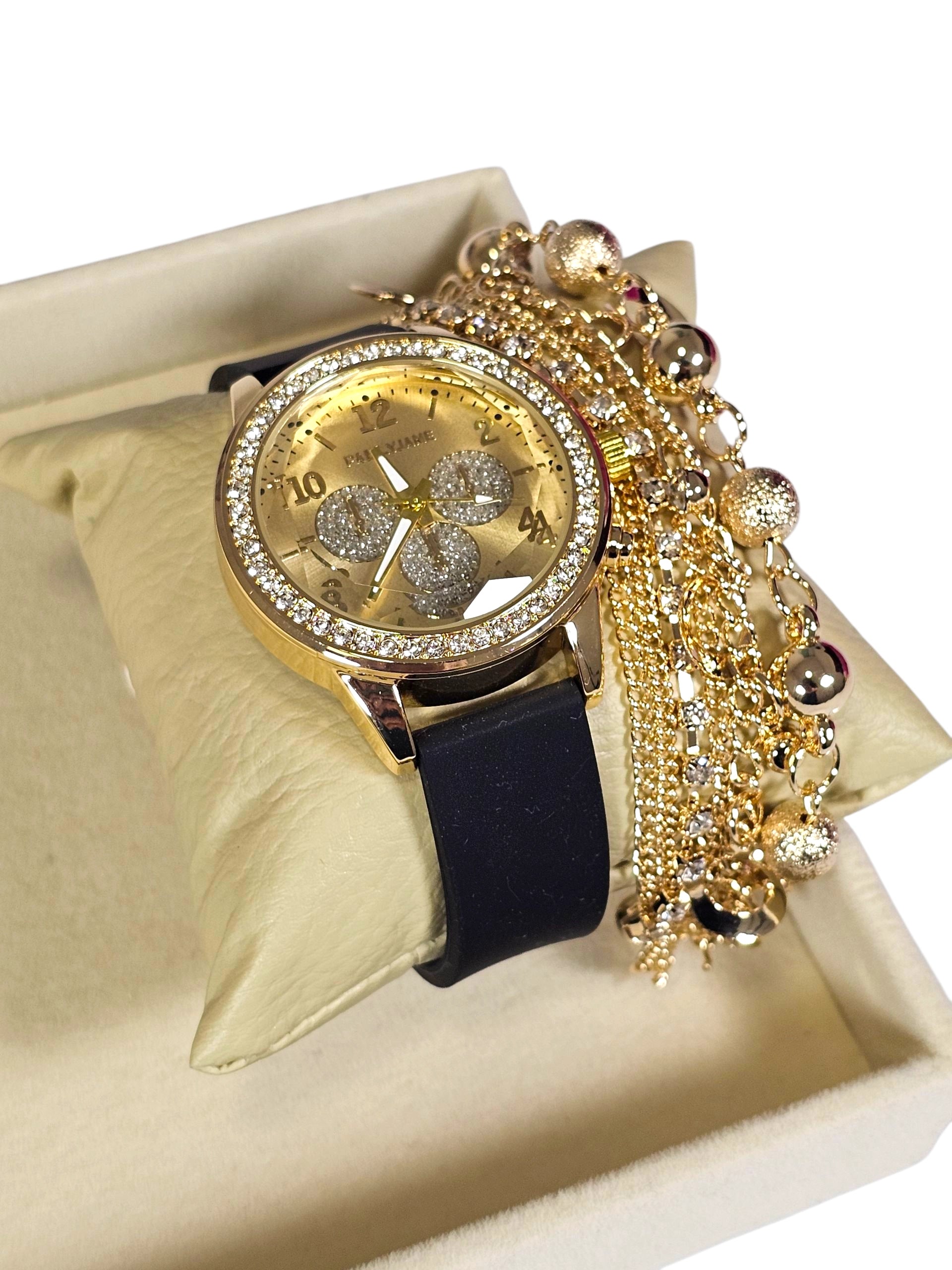 Relógio Prova d’Água com Pulseira Folheada 001