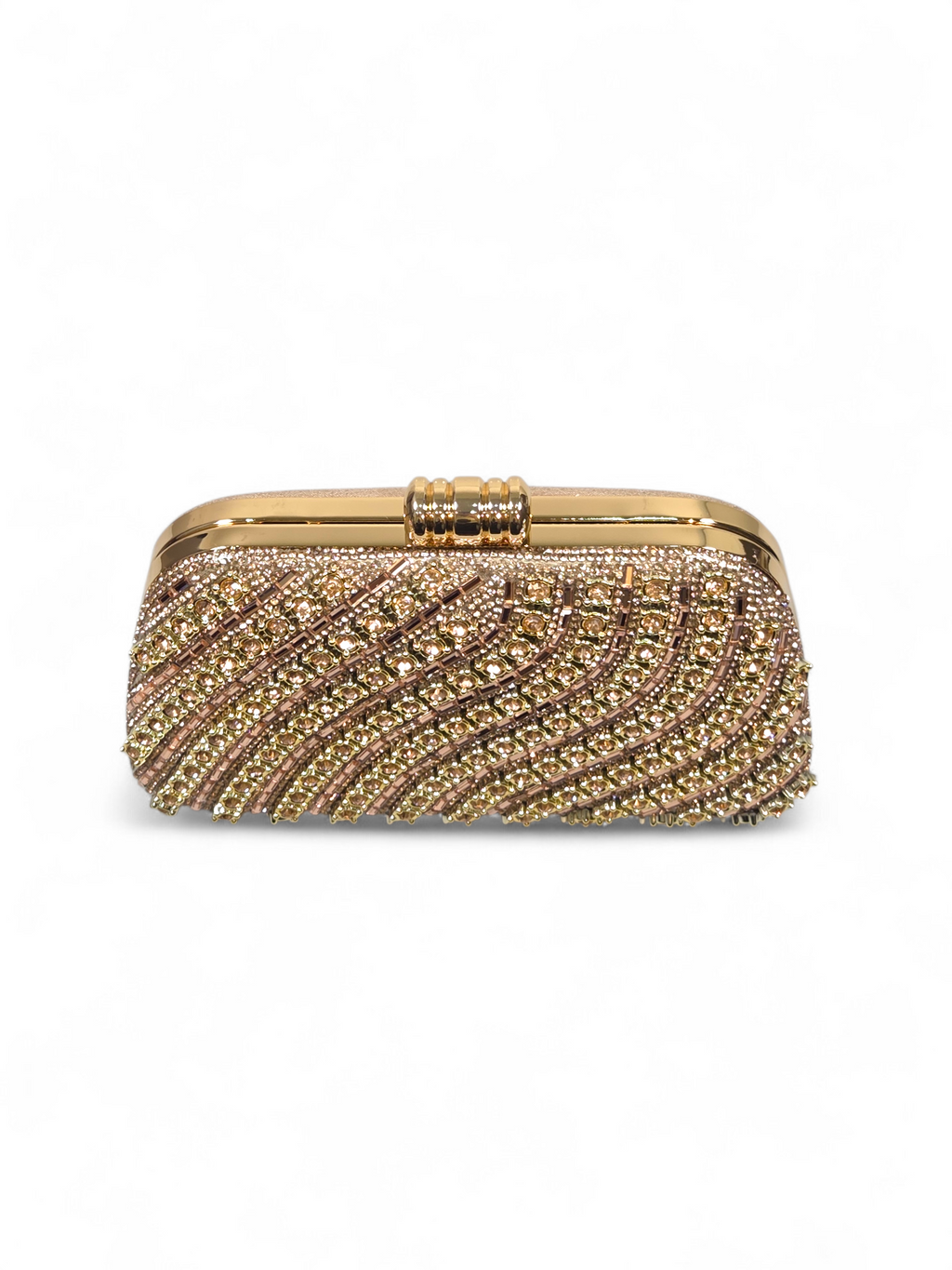 Bolsa Stella Clutch Cristal Champagne 1061