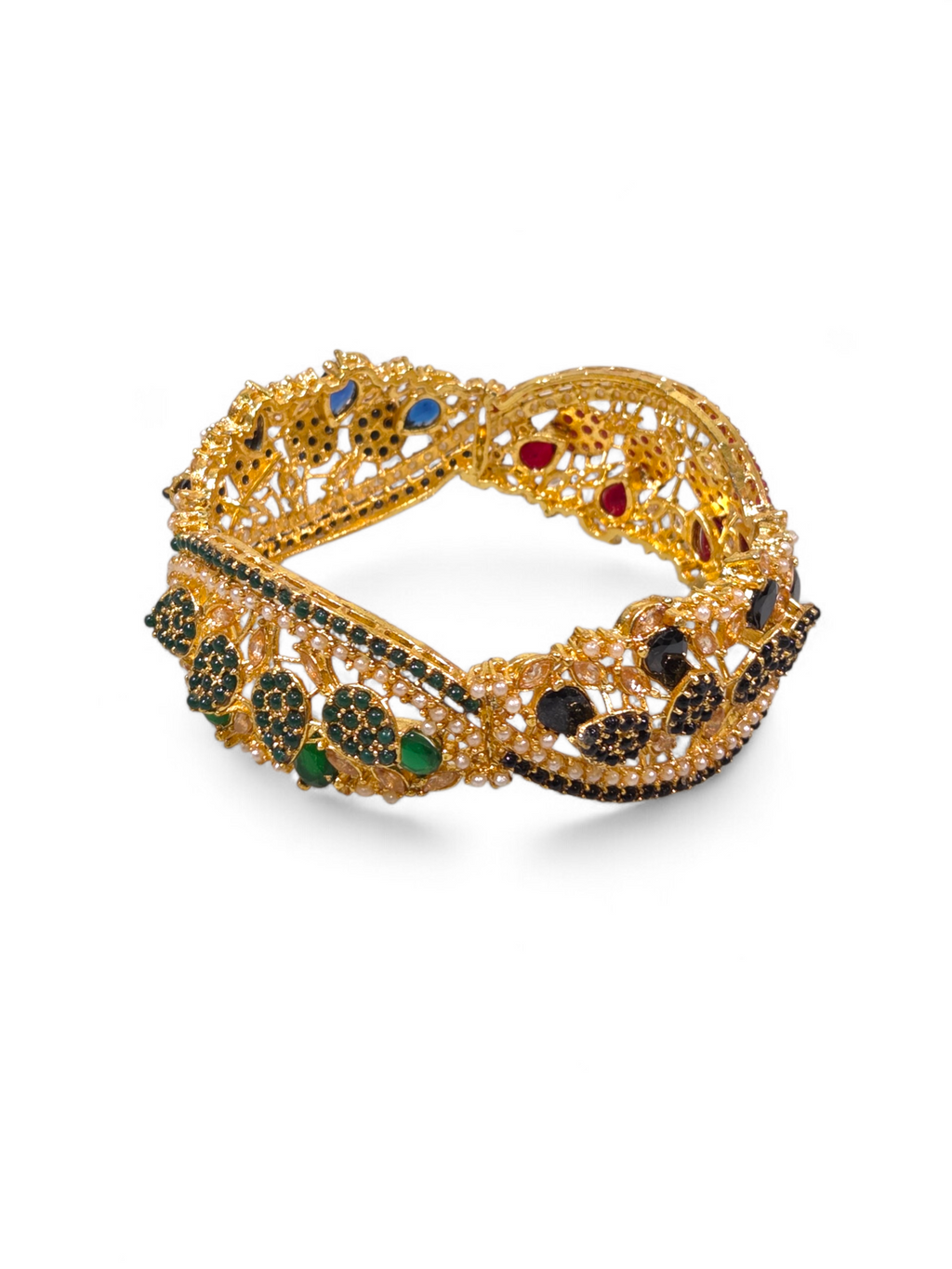 Bracelete Folheado Semi Joia Dourada #1071
