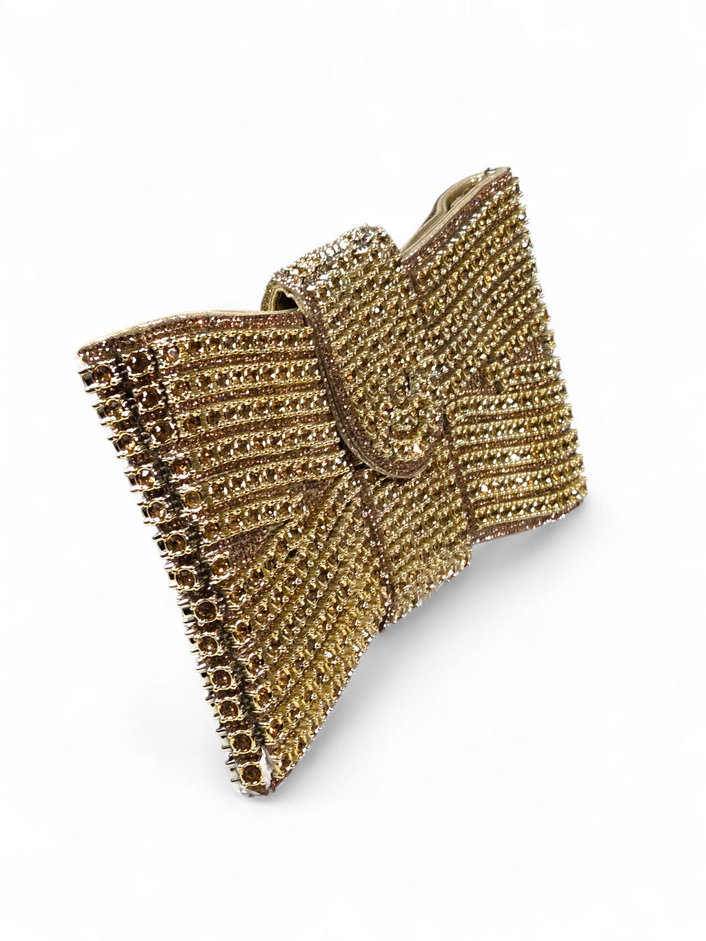 Carteira Luxo Cristal Dourada 1039