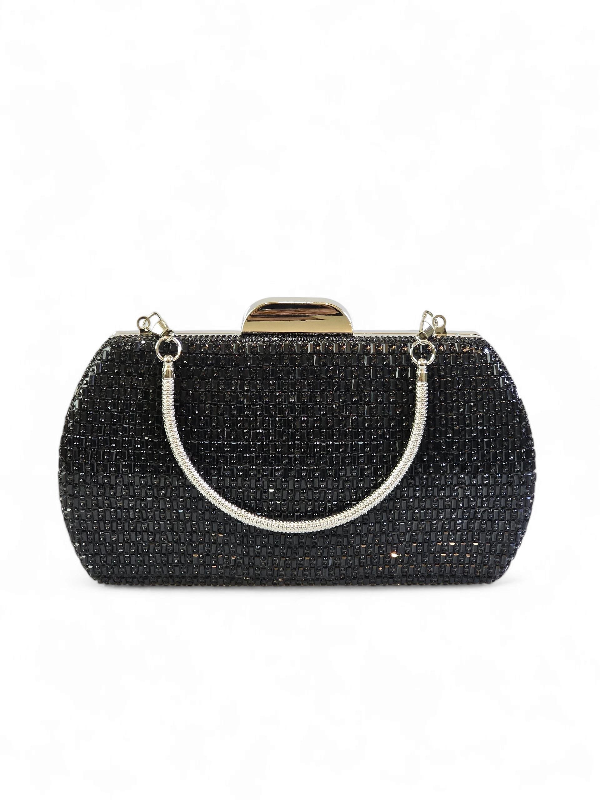 Bolsa Clutch Cristal Preto 1017