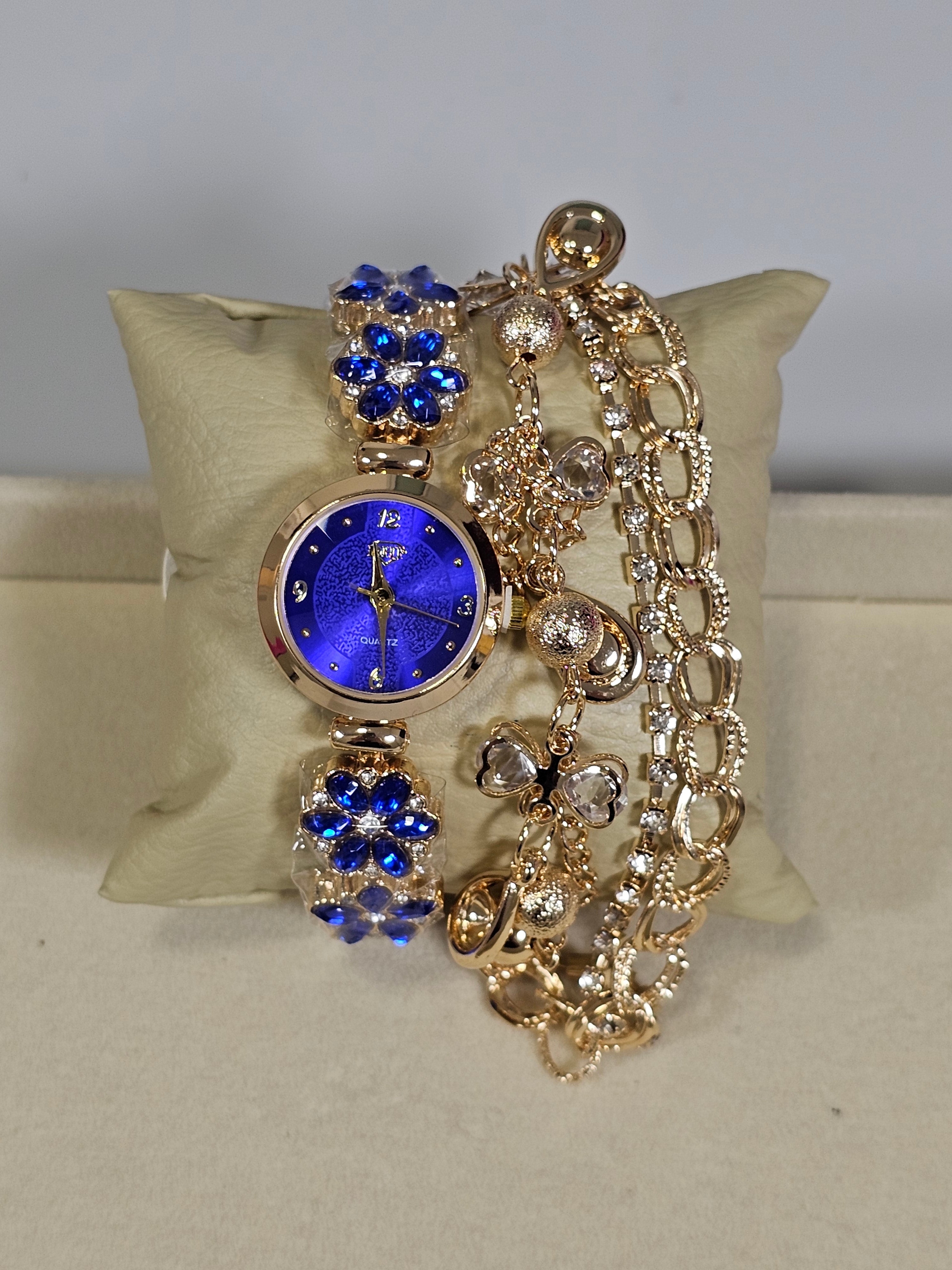 Relógio Prova d’Água com Pulseira Folheada 014