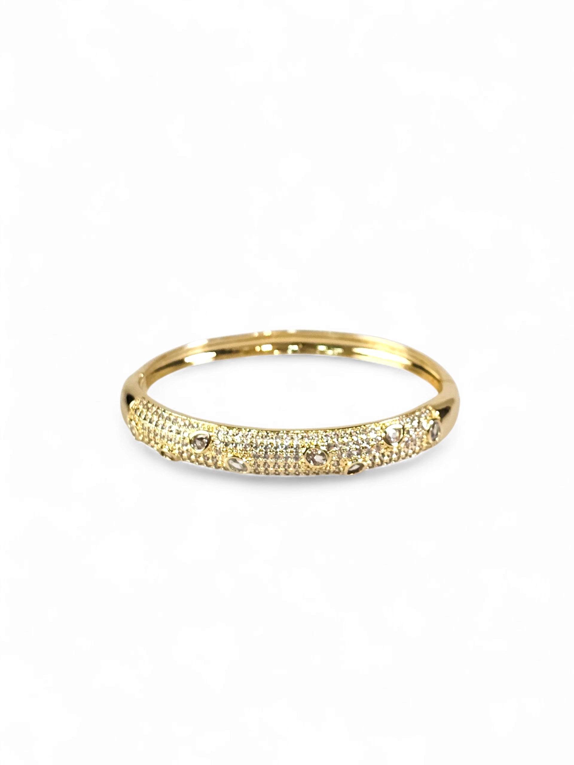 Pulseira Cristal Zirconia Dourada 009