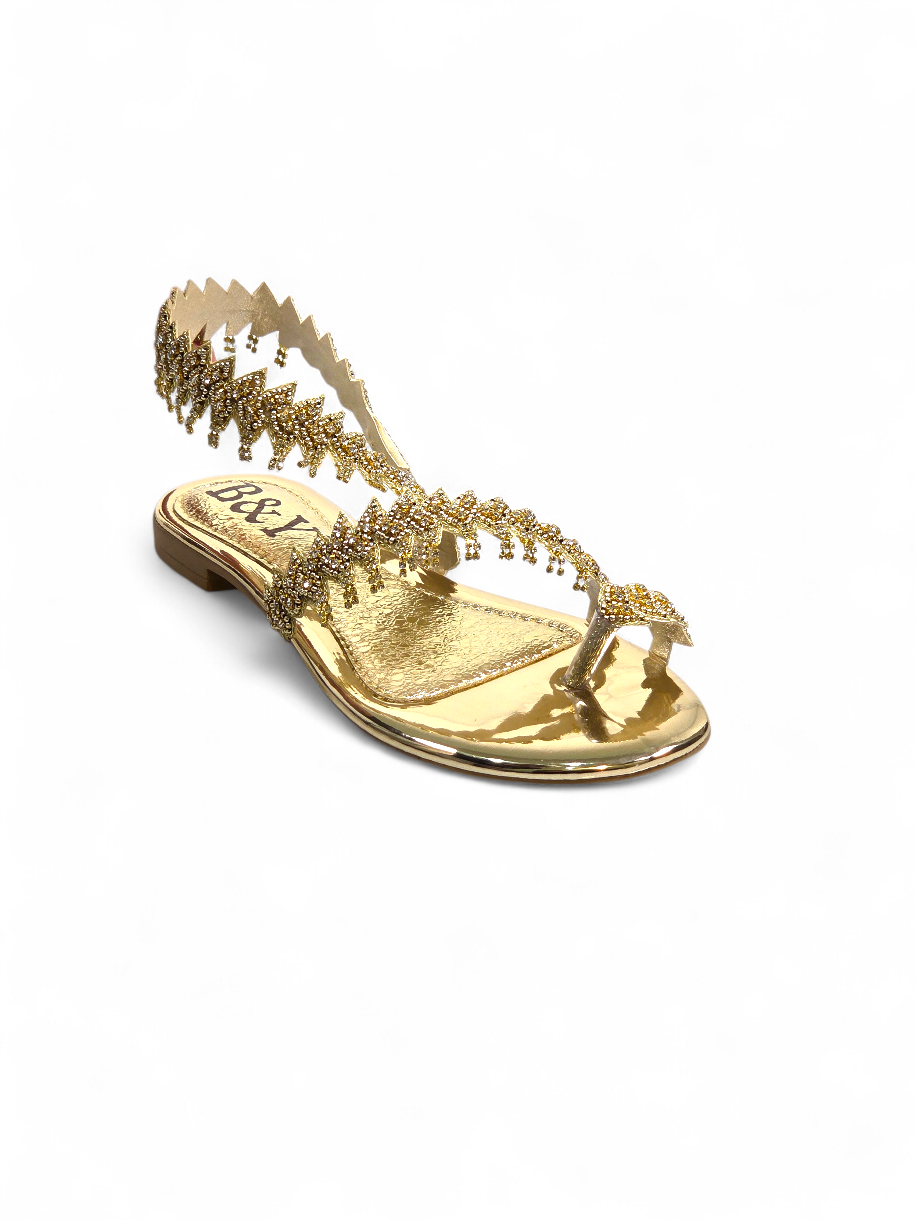 Sandália 9265 Dourado Sem Salto