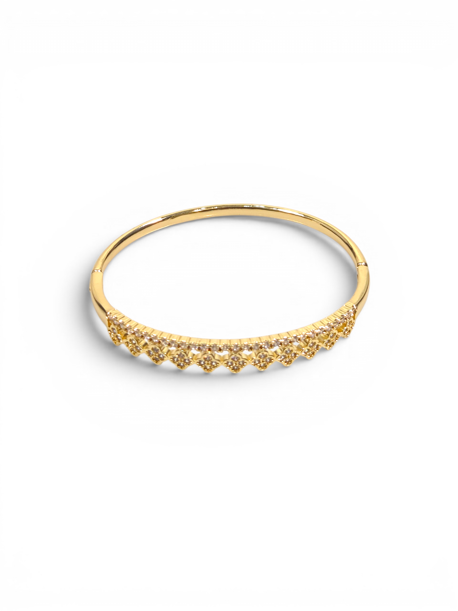 Pulseira Cristal Zirconia Dourada 2006