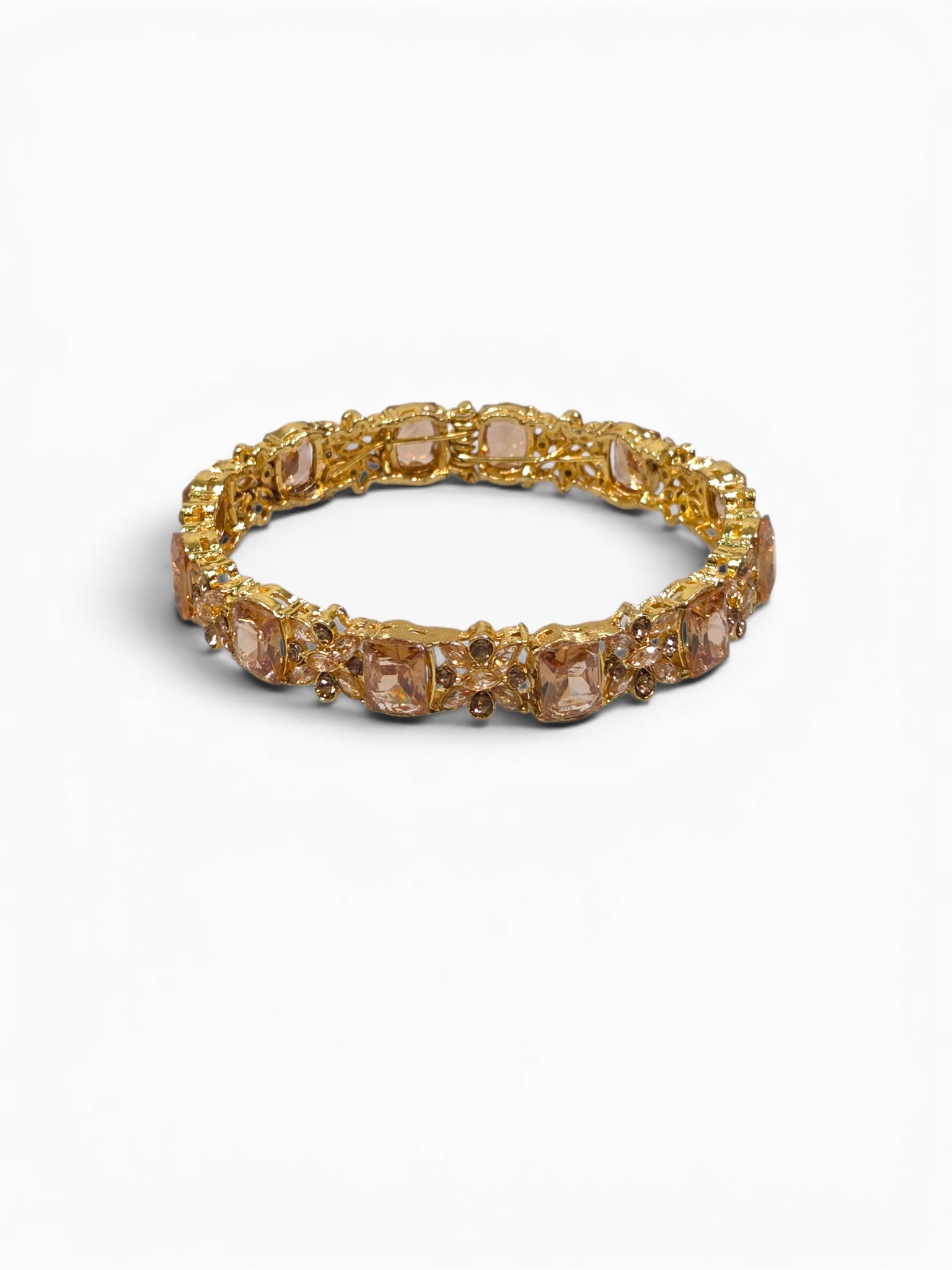 Bracelete Folheado Semi Joia Dourada #1086