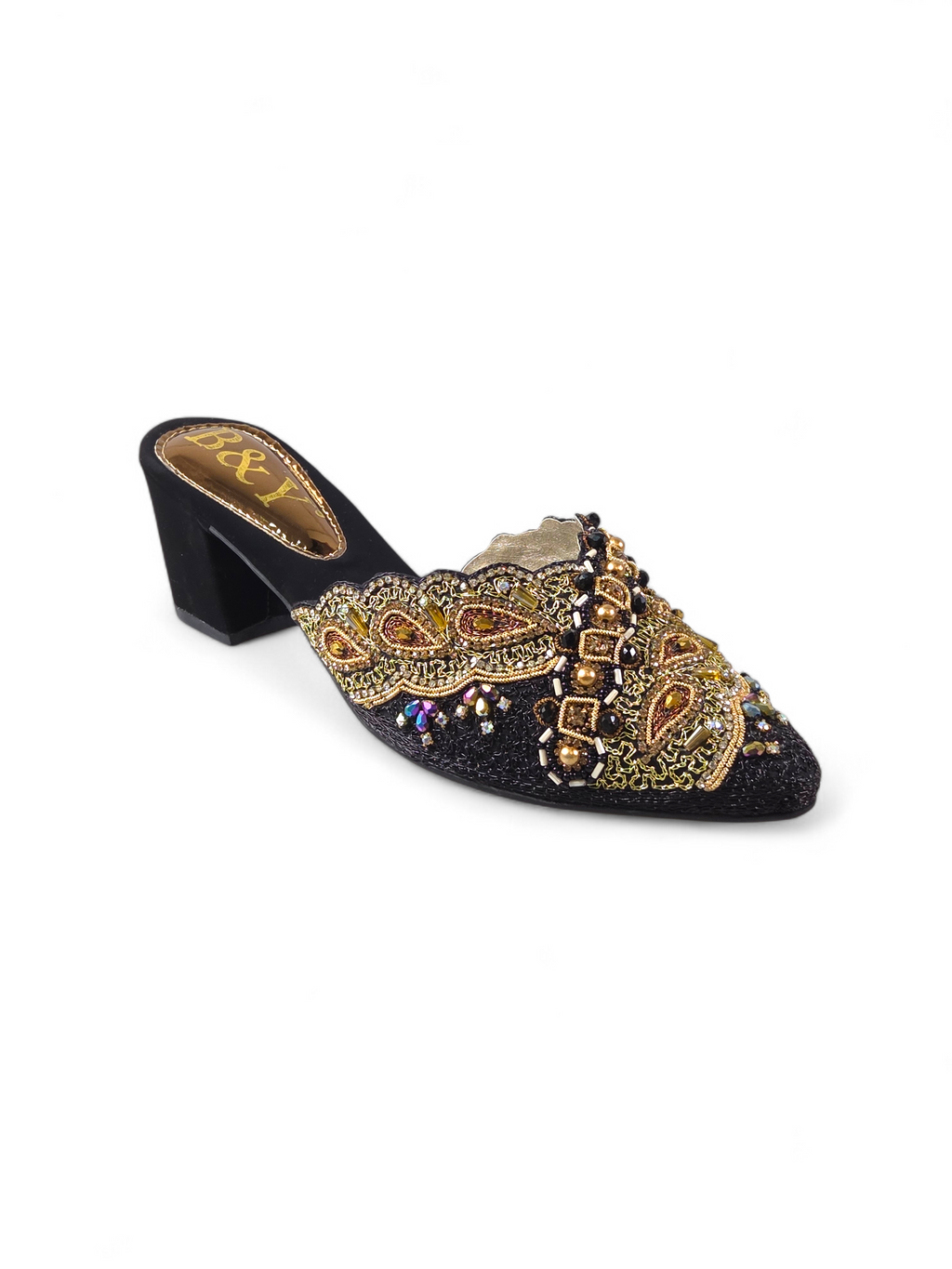 Mule 9497 Preto Salto Medio