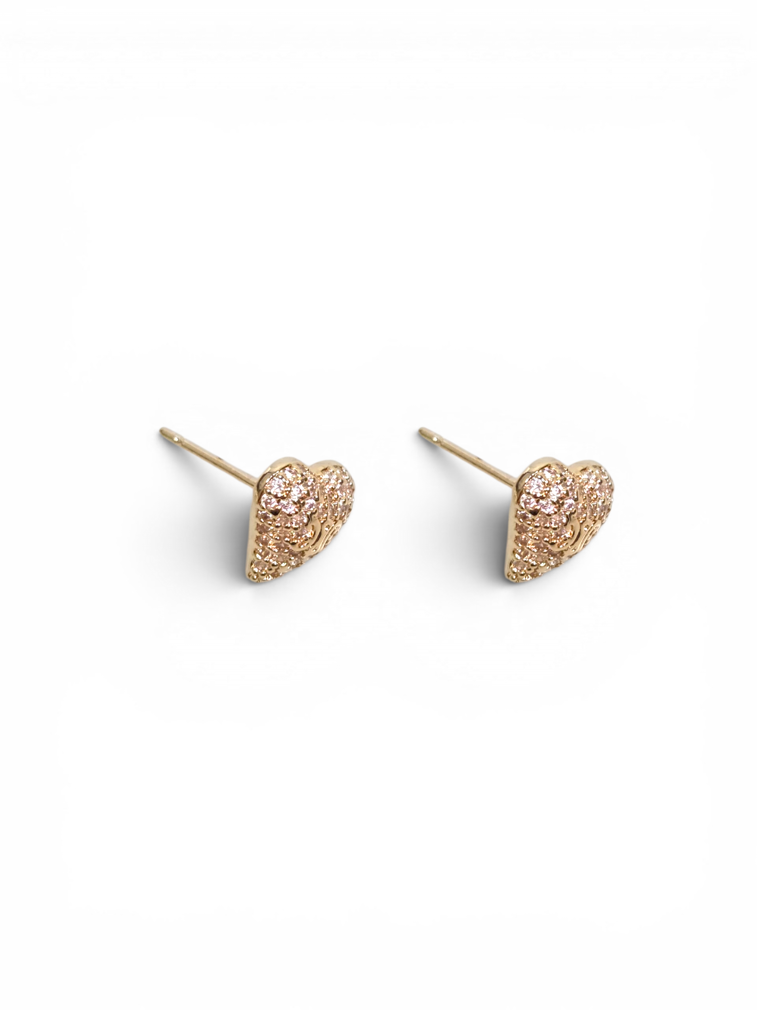 Brinco Cristal Zirconia Dourada #2031