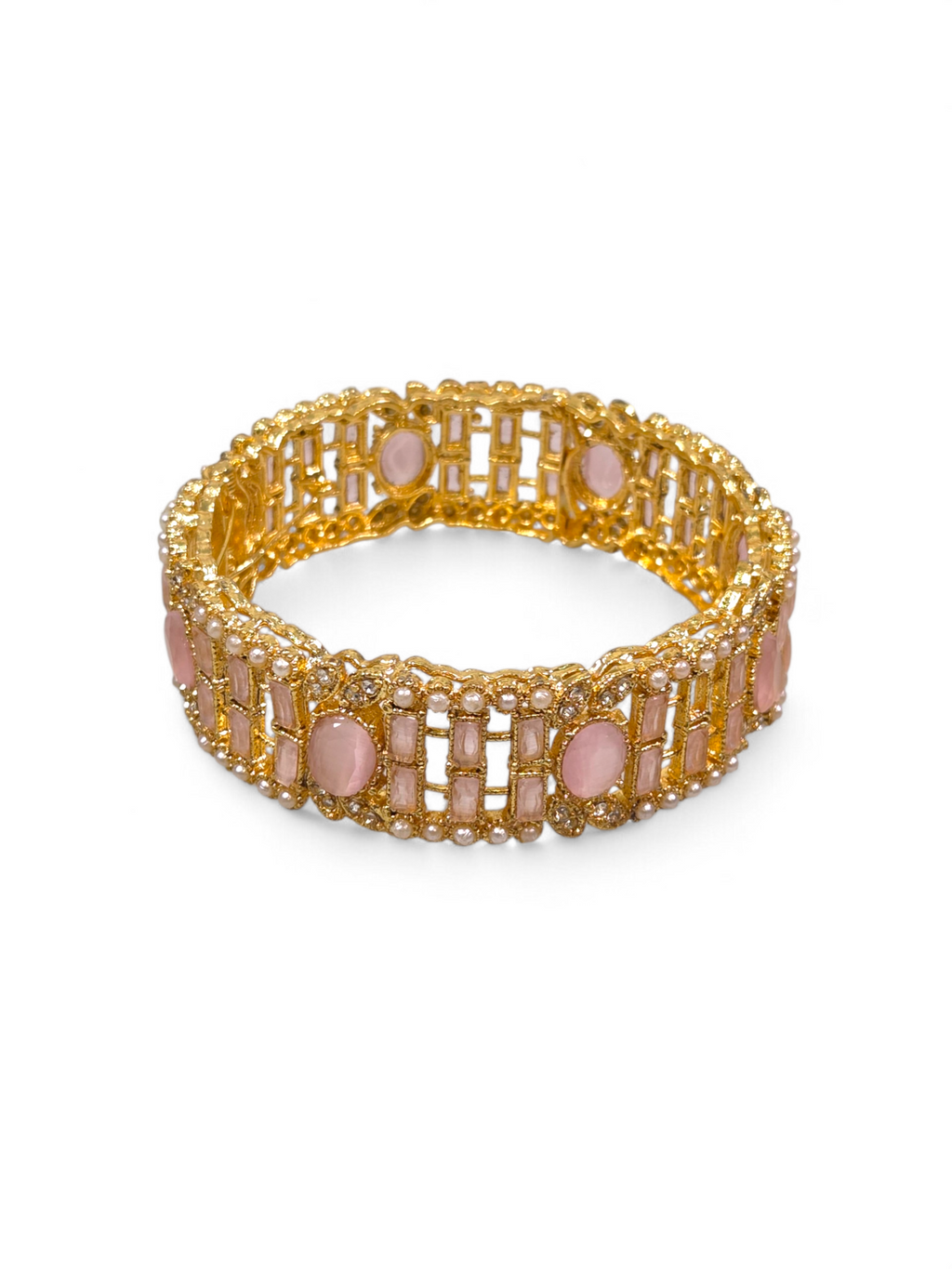 Bracelete Folheado Semi Joia Dourada #1070