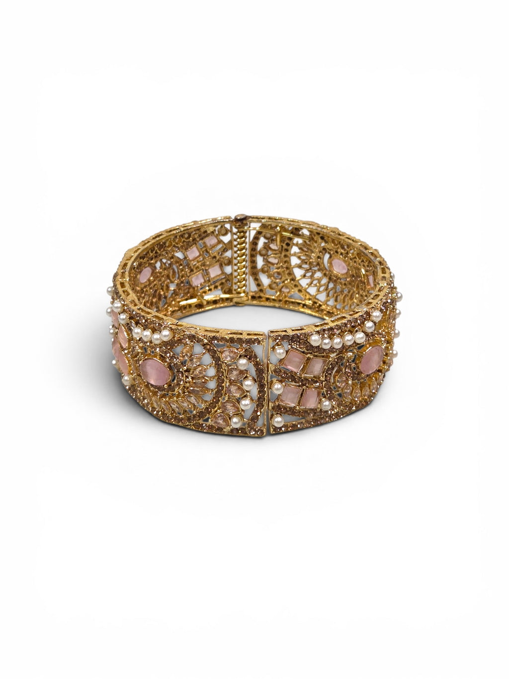 Bracelete Folheado Semi Joia Dourado #1100