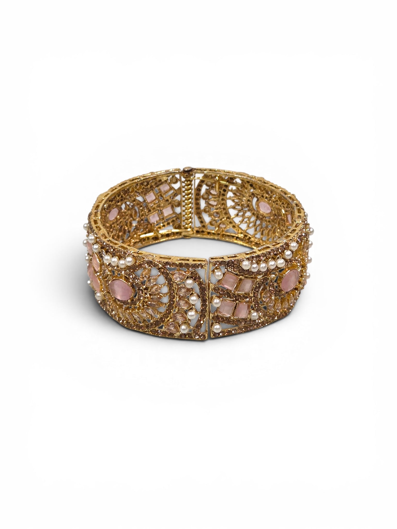 Bracelete Folheado Semi Joia Dourado #1100