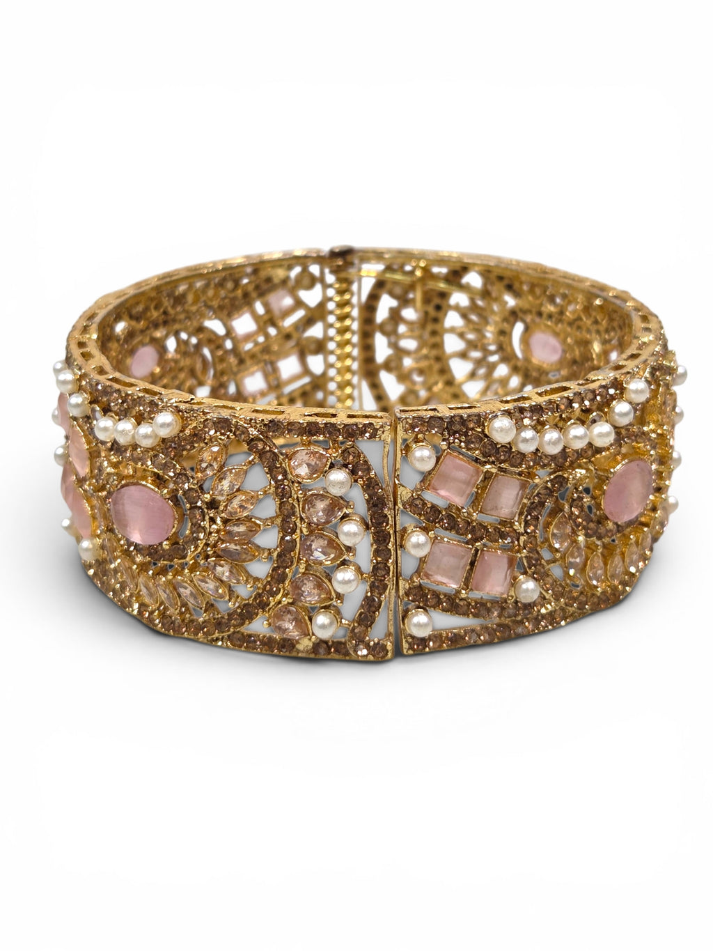 Bracelete Folheado Semi Joia Dourado #1100