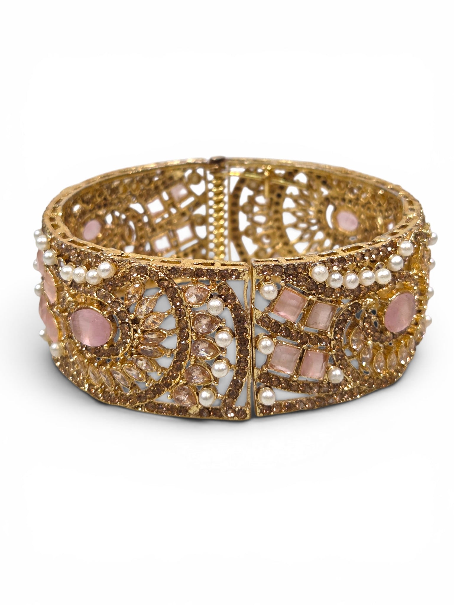 Bracelete Folheado Semi Joia Dourado #1100