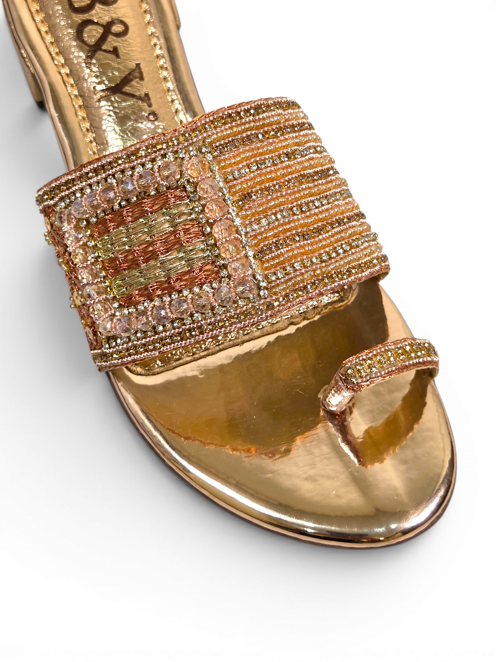 Tamanco 9434 Bronze Salto Bloco 3 cm