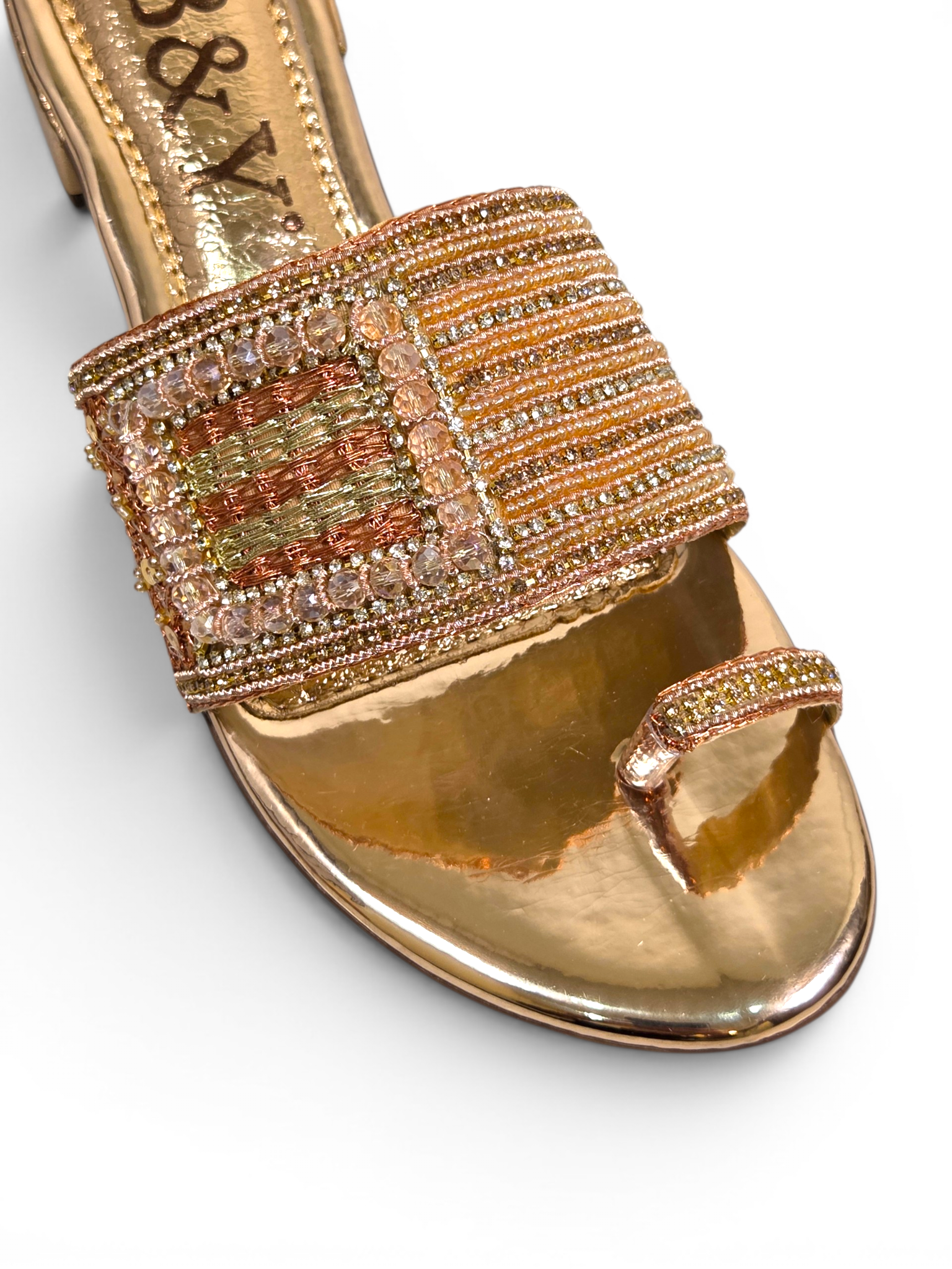 Tamanco 9434 Bronze Salto Bloco 3 cm