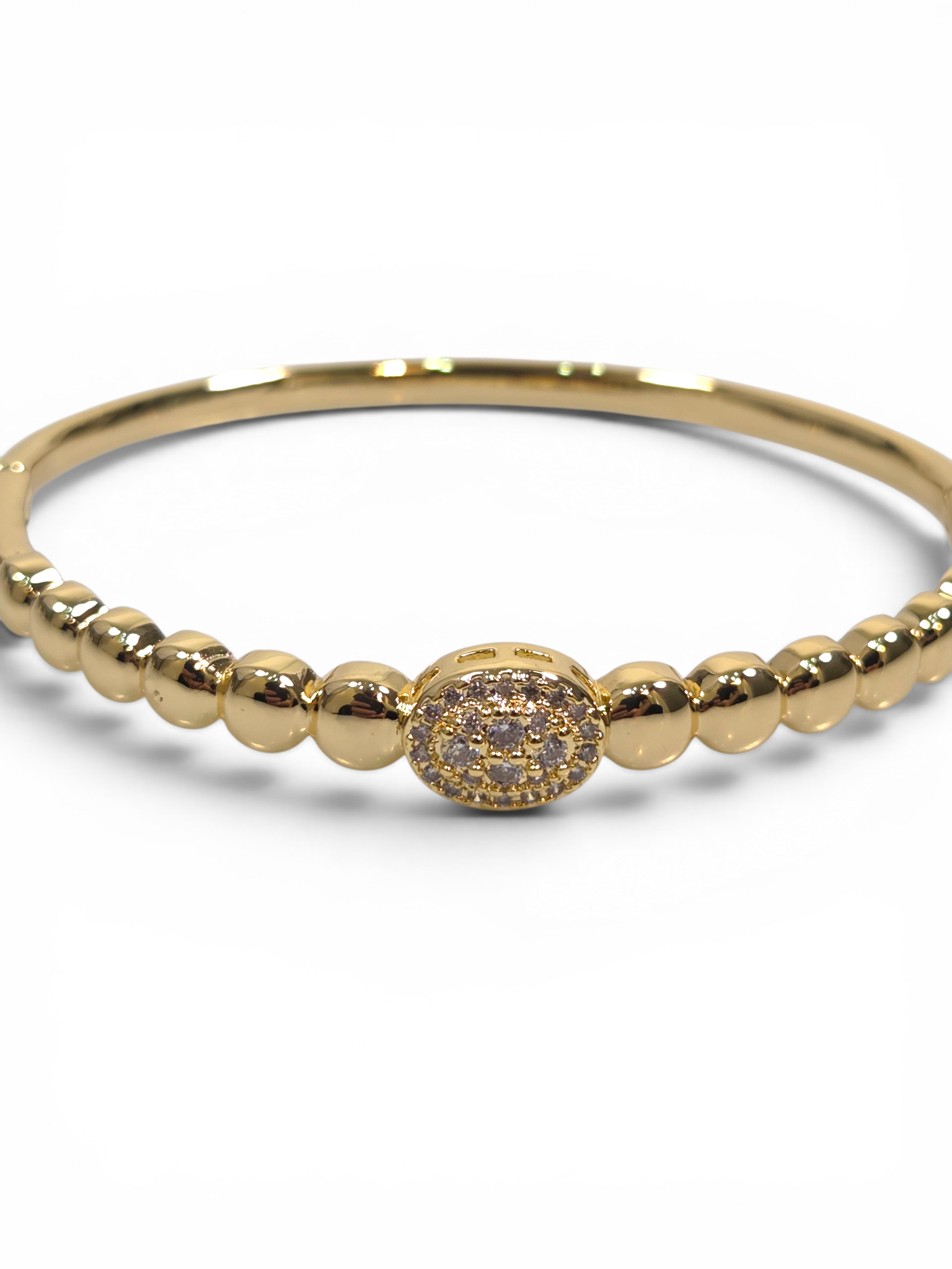 Pulseira Cristal Zirconia Dourado 2013