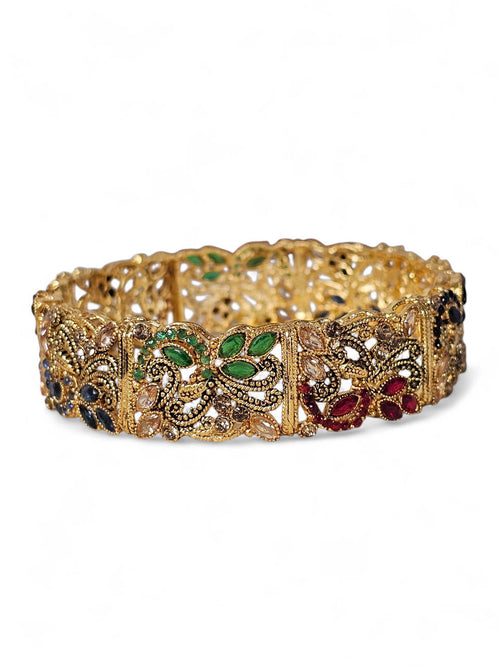 Bracelete Dourado Semi Joia 011