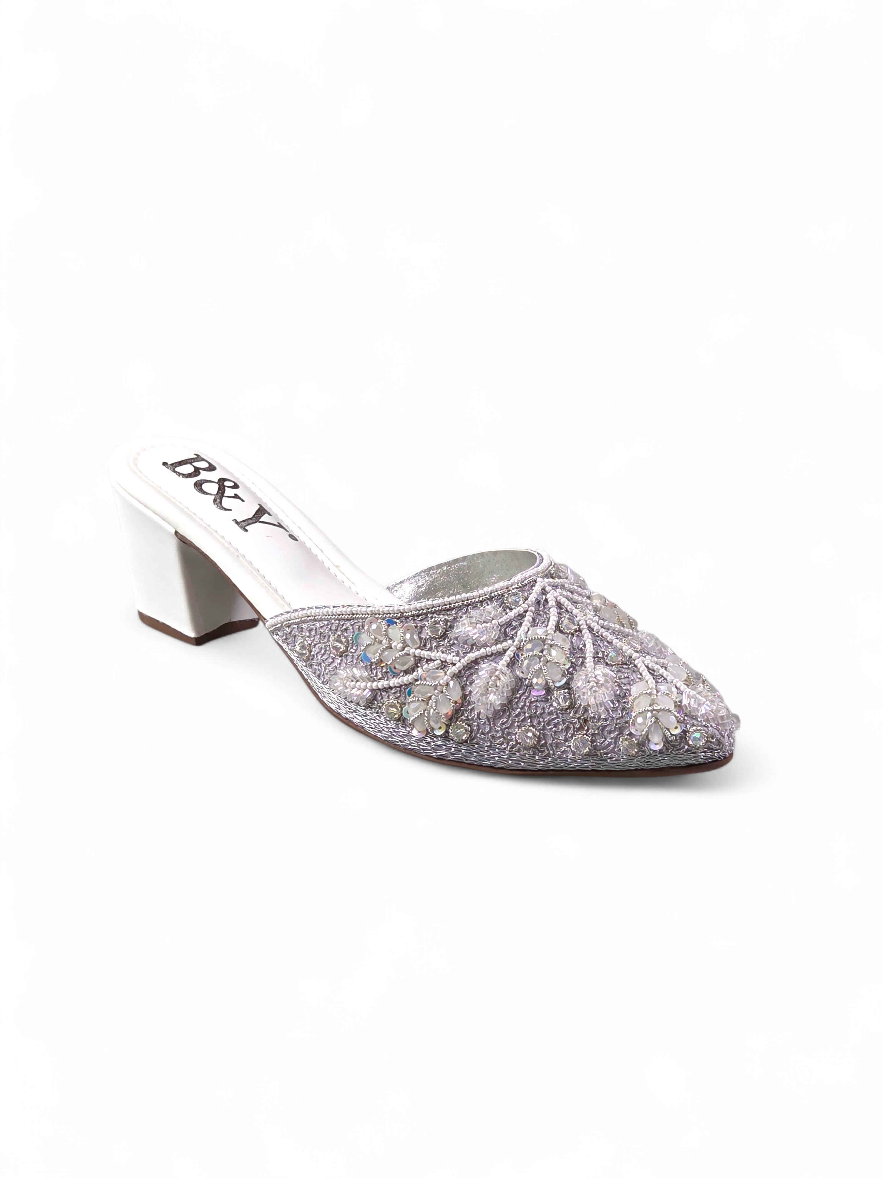 Mule 9837 Branco Salto Médio