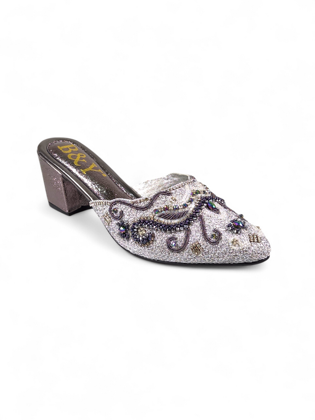 Mule 9838 Prata Salto Médio