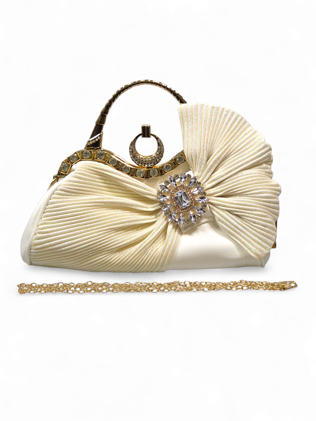 Bolsa Clutch Cristal Branco 1084