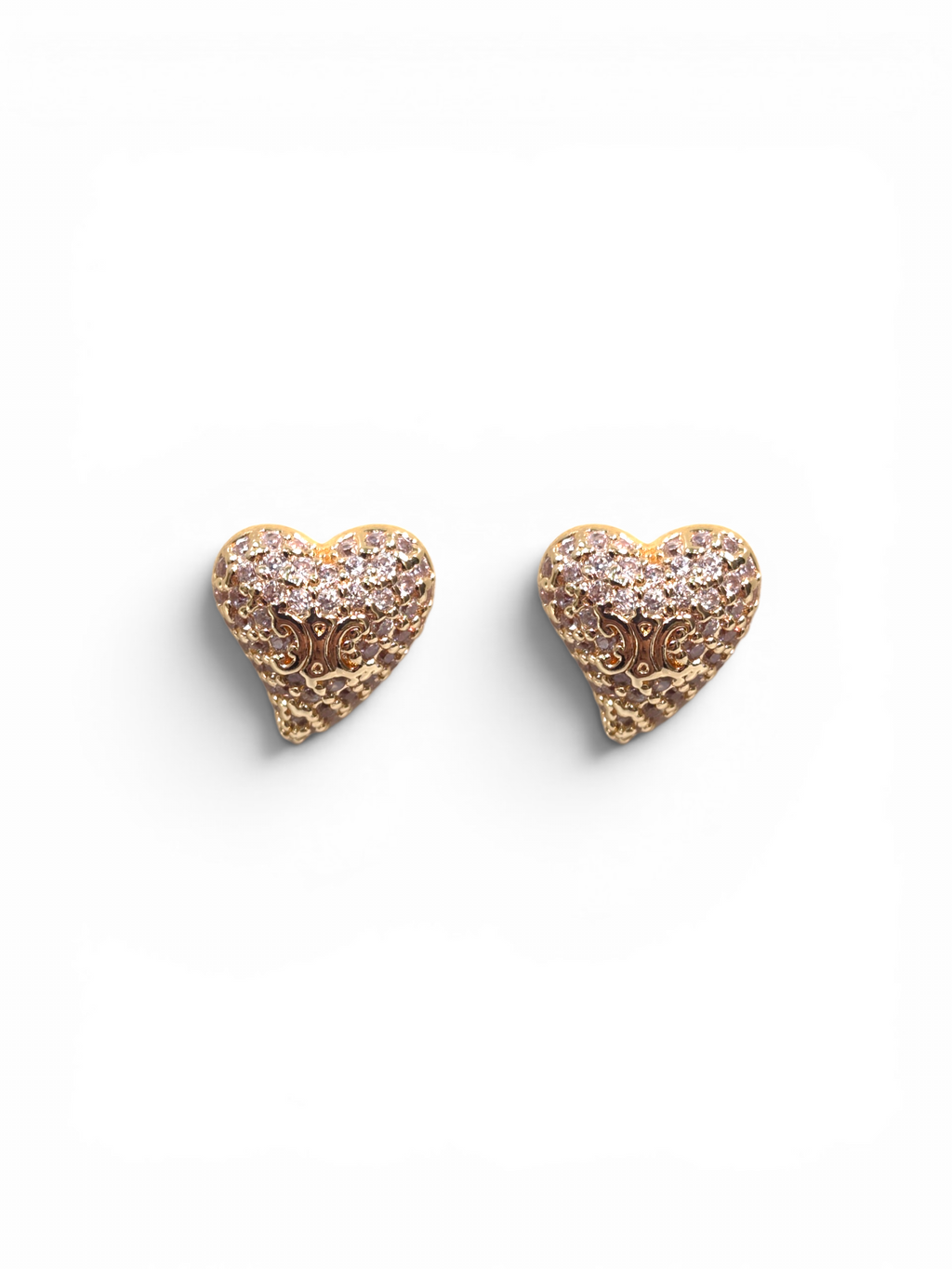 Brinco Cristal Zirconia Dourada #2031