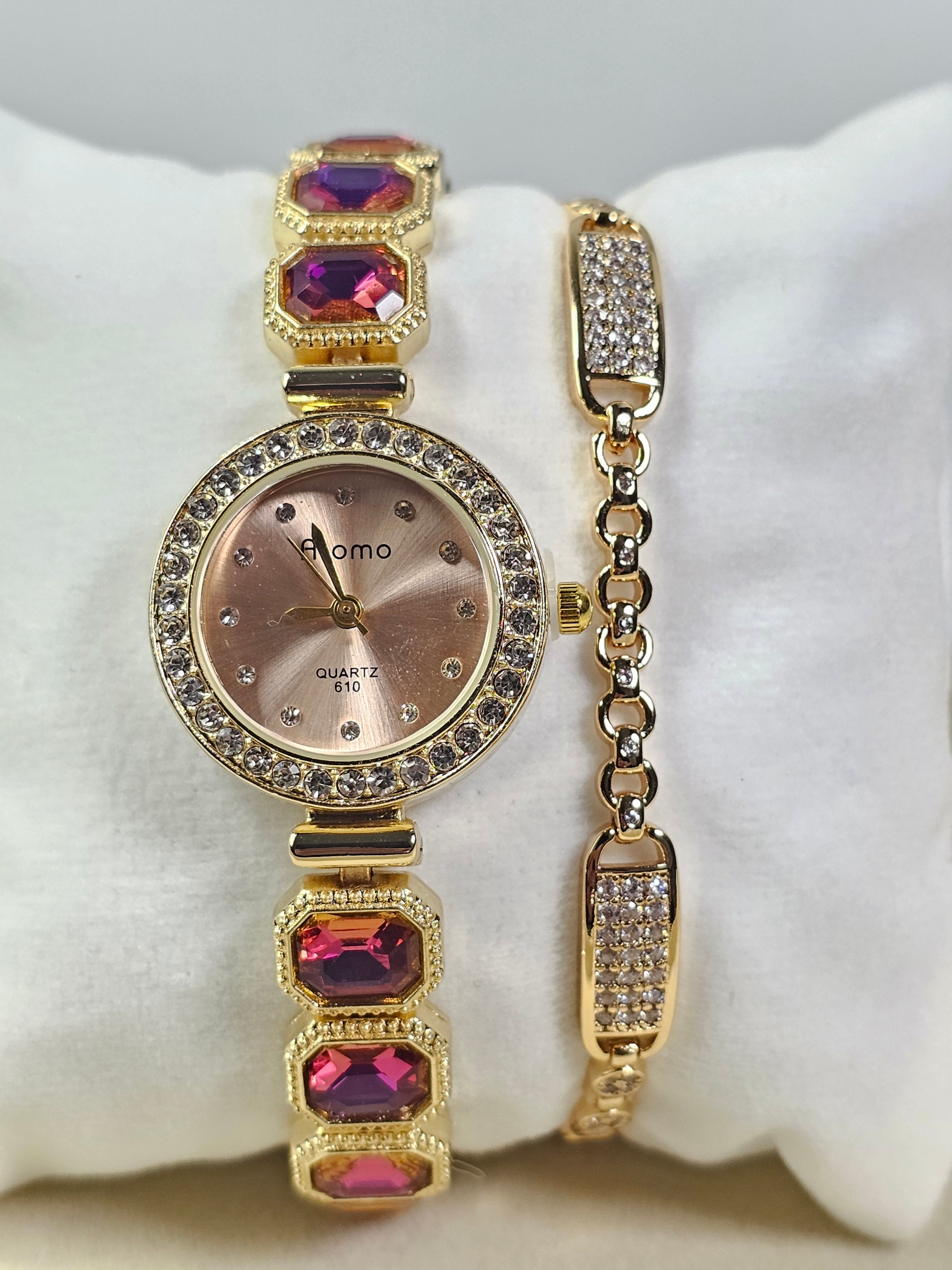 Relógio Prova d’Água com Pulseira Folheada Ouro 051