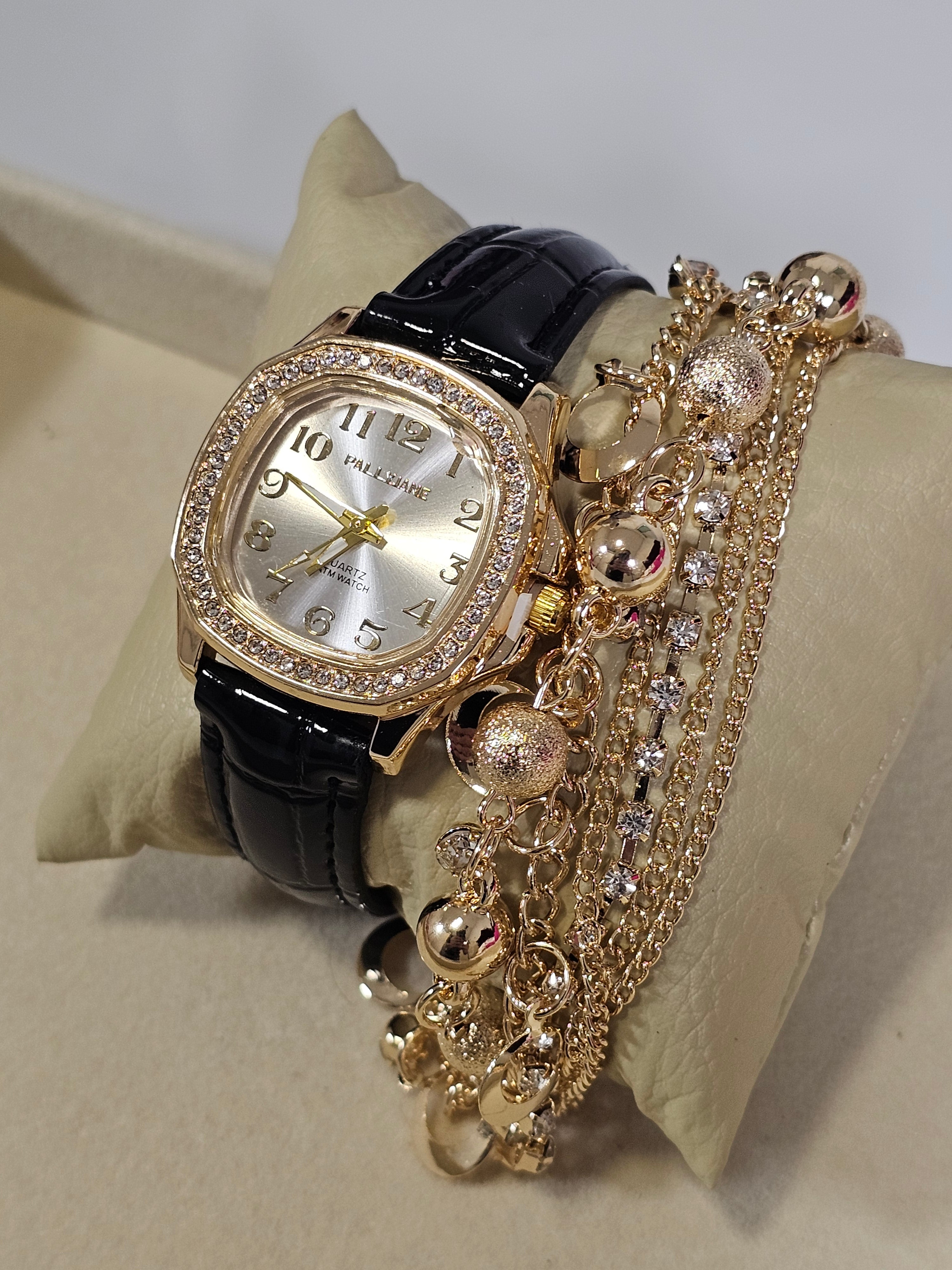 Relógio Prova d’Água com Pulseira Folheada 013