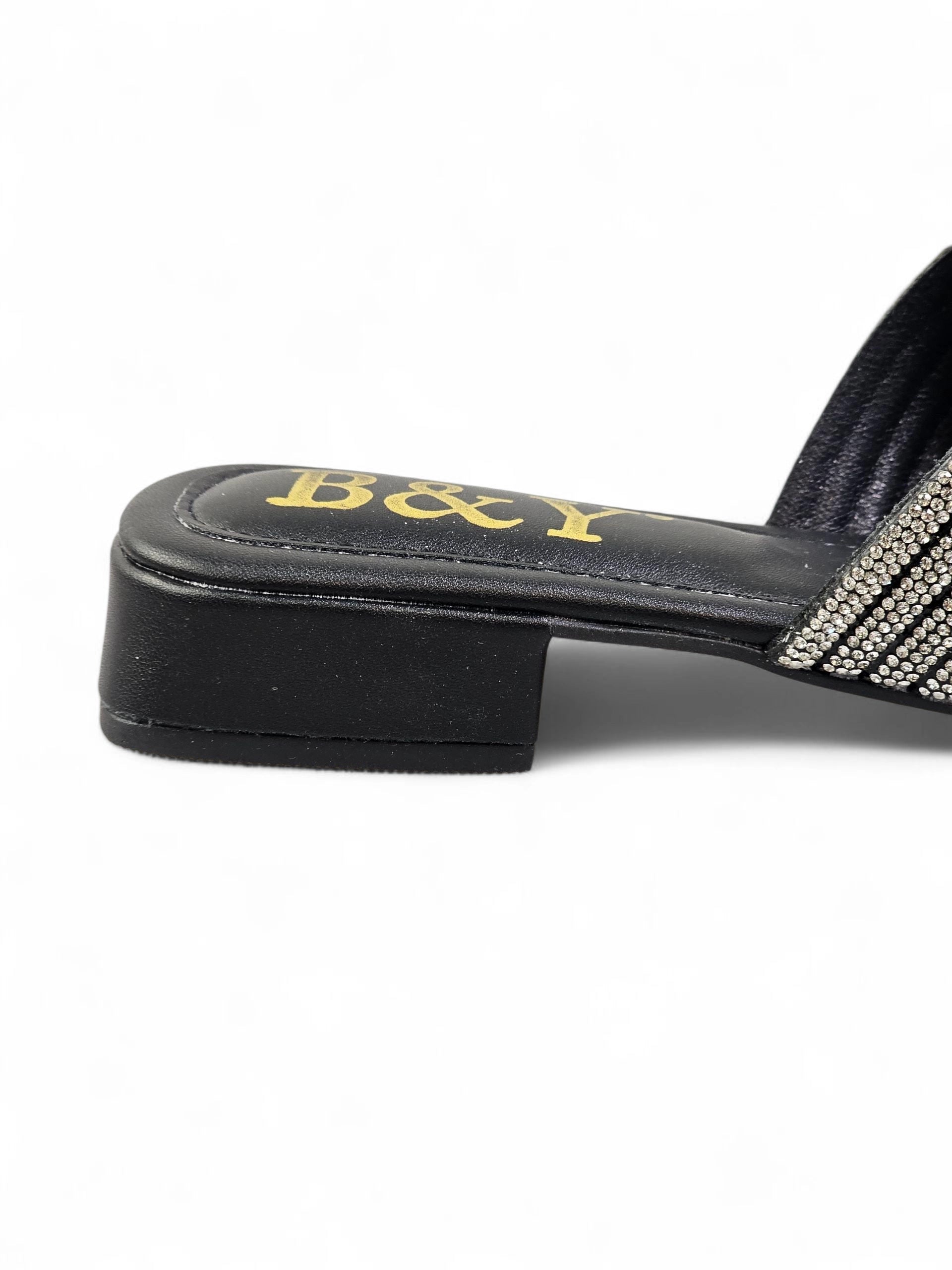 Tamanco 3005 Preto Salto Baixo