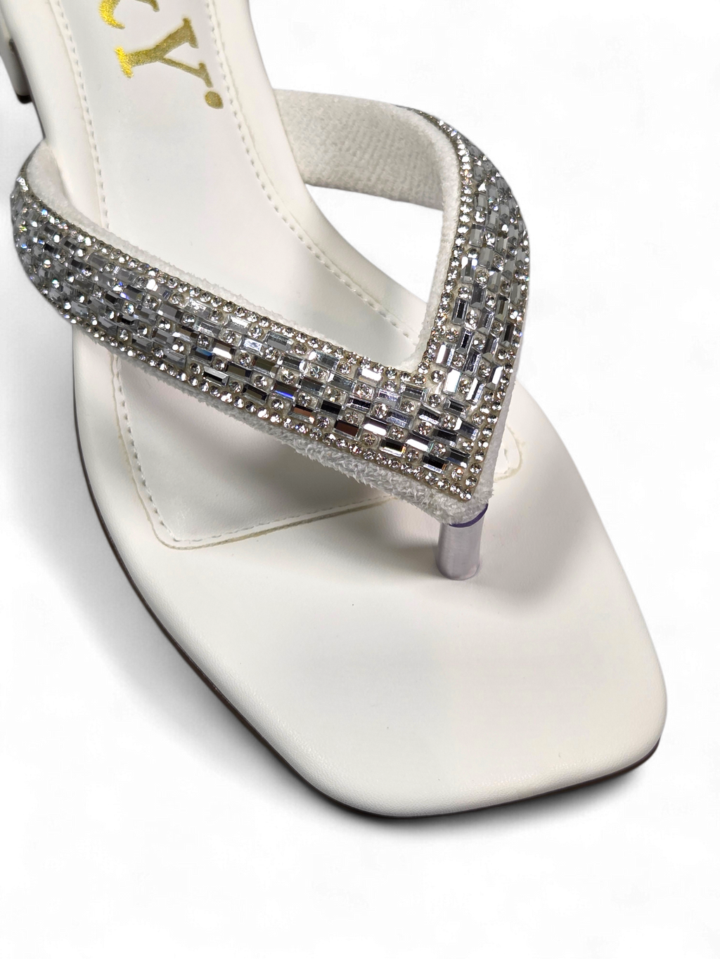 Chinelo 1222 Branco Salto Baixo 2 cm