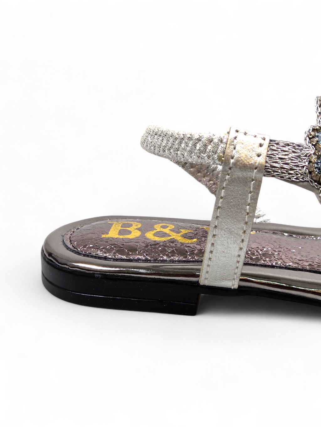 Sandália 9414 Prata Sem Salto