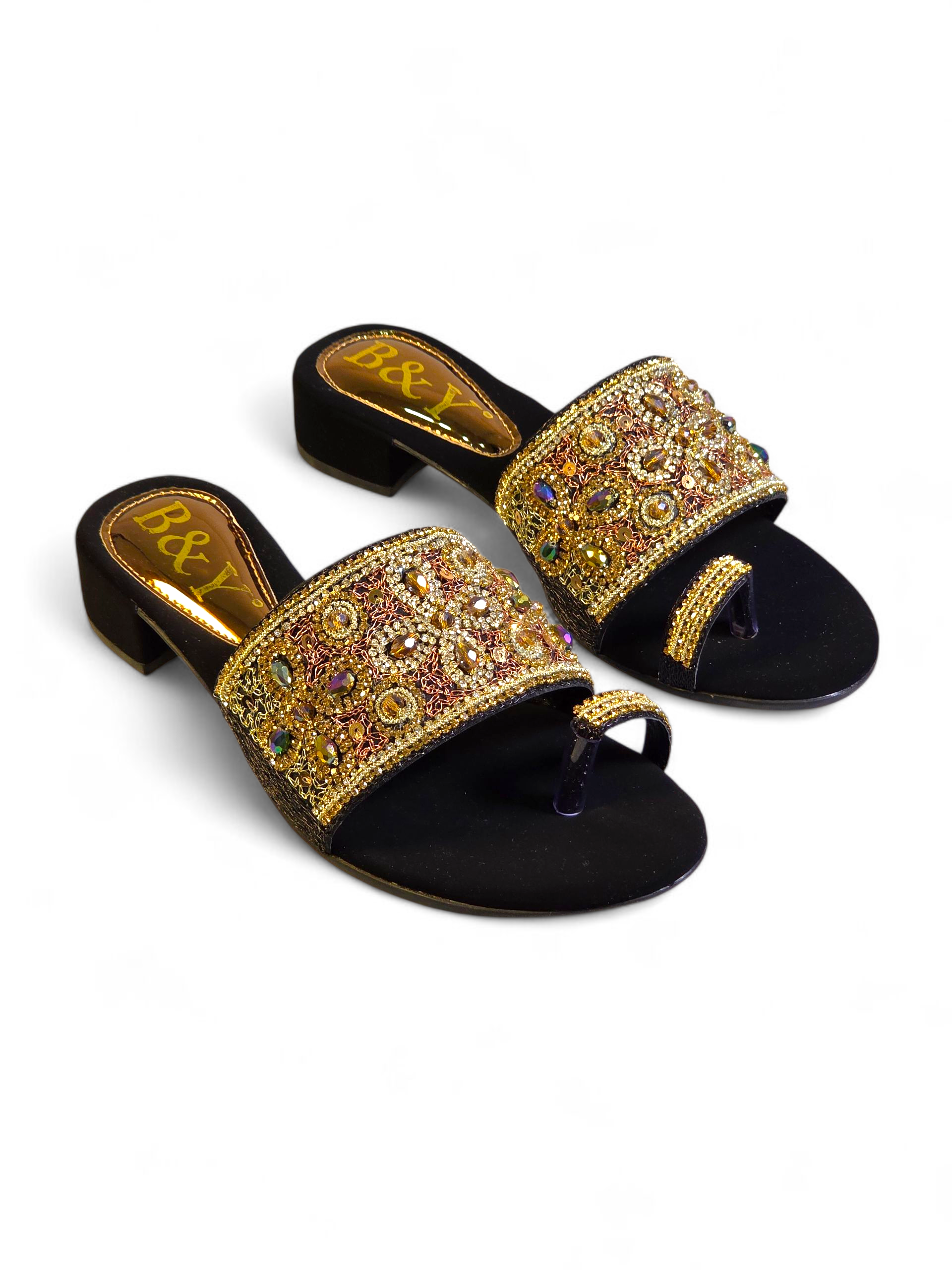 Tamanco 9428 Preto Salto Bloco