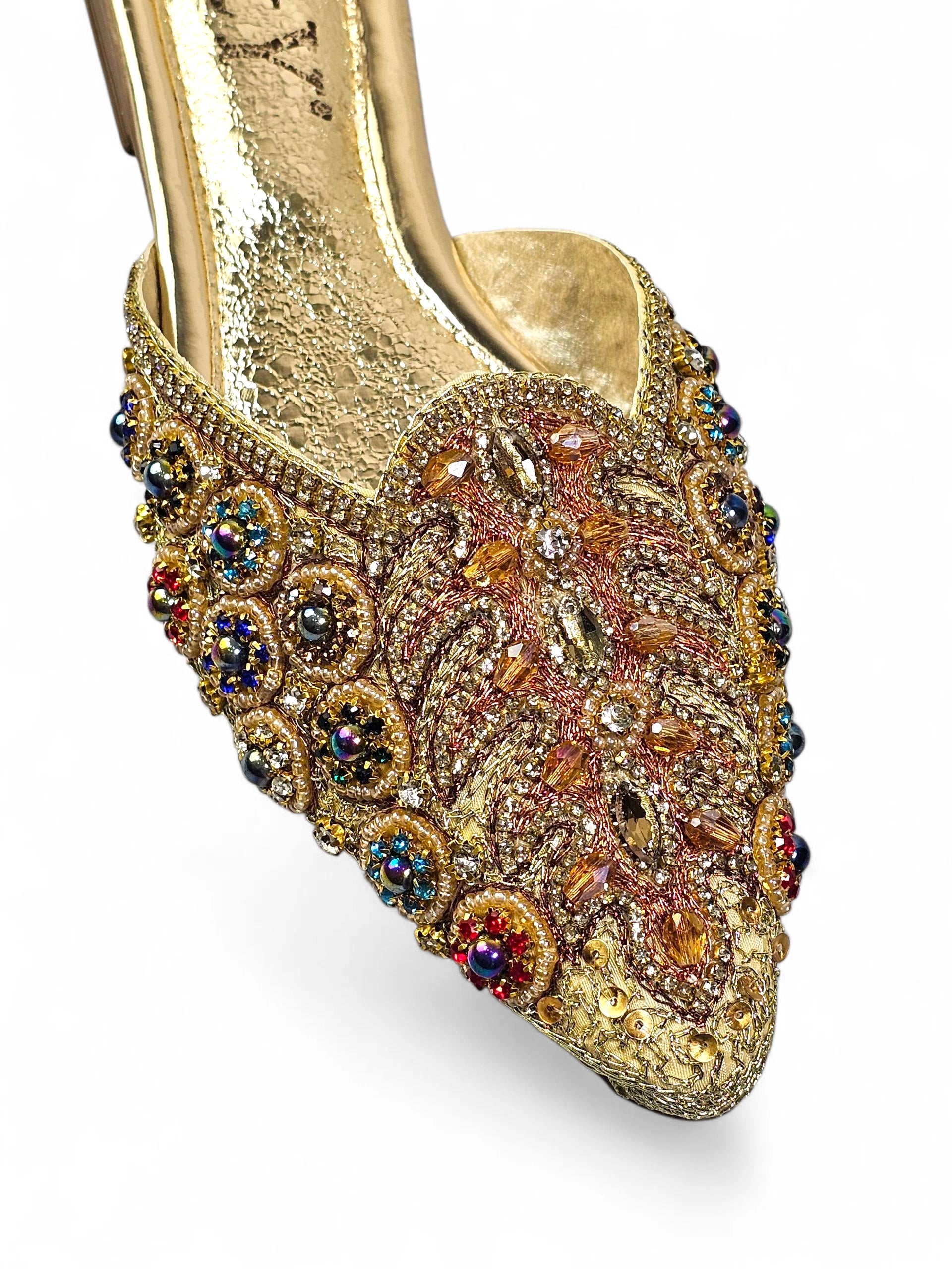 Mule 9519 Dourado Sem Salto