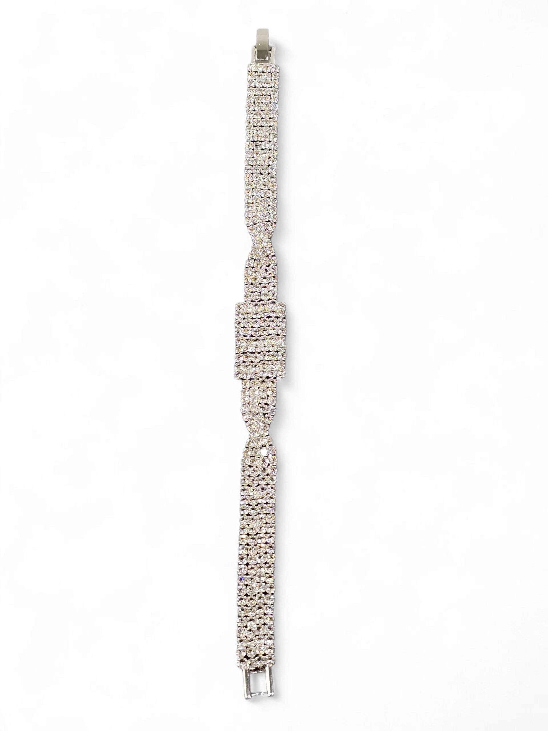 Pulseira Cristal Prata 006