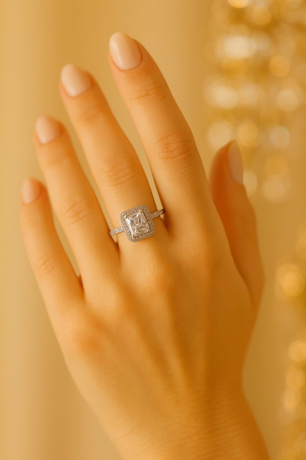 Anel Cristal Zirconia Prata 005