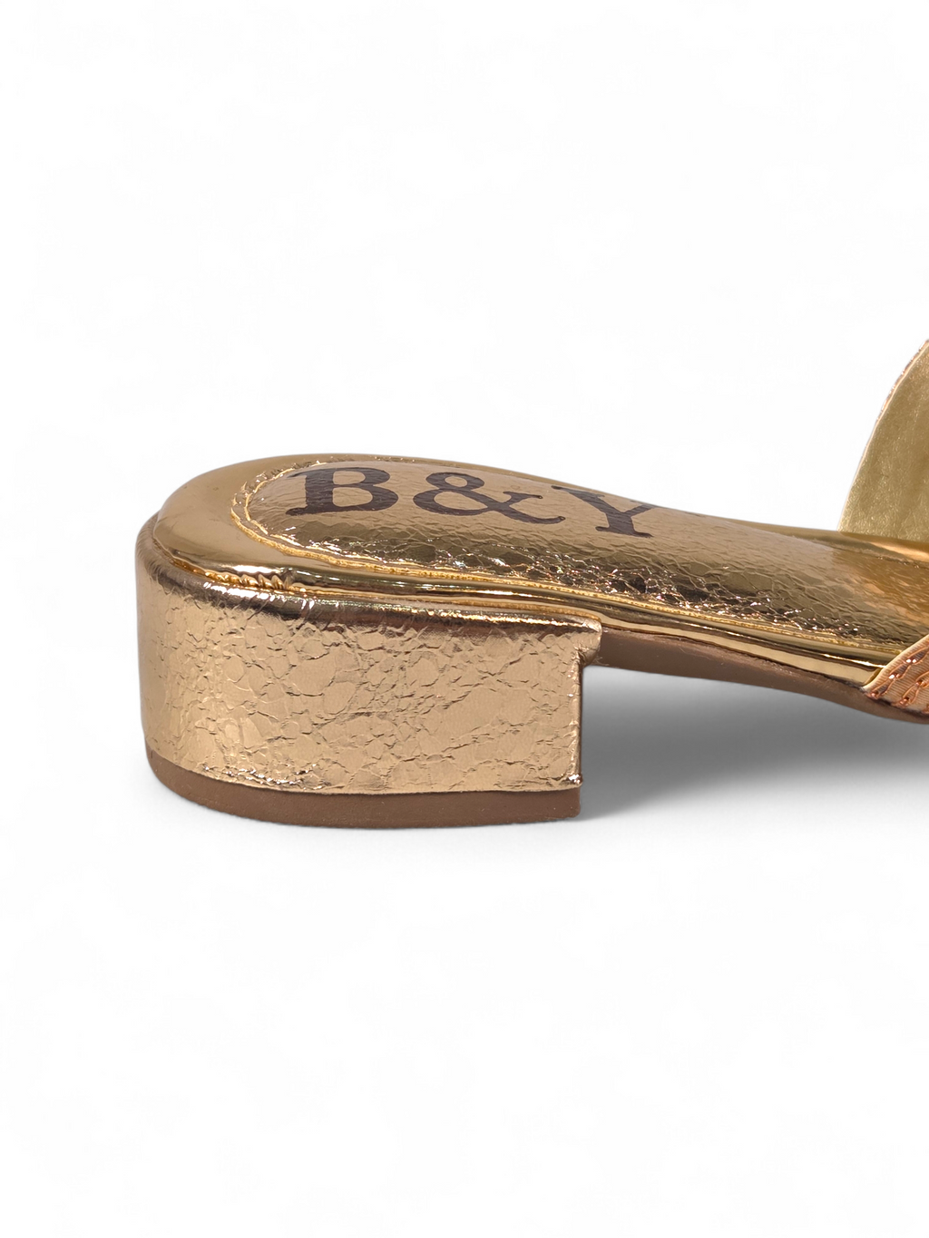 Tamanco 9209 Bronze Salto Bloco