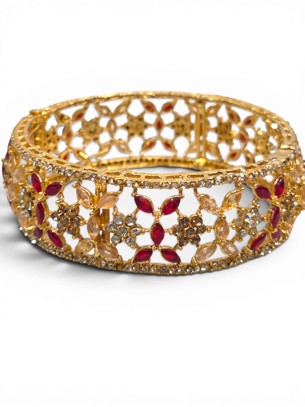 Bracelete Folheado Semi Joia Dourado #2007